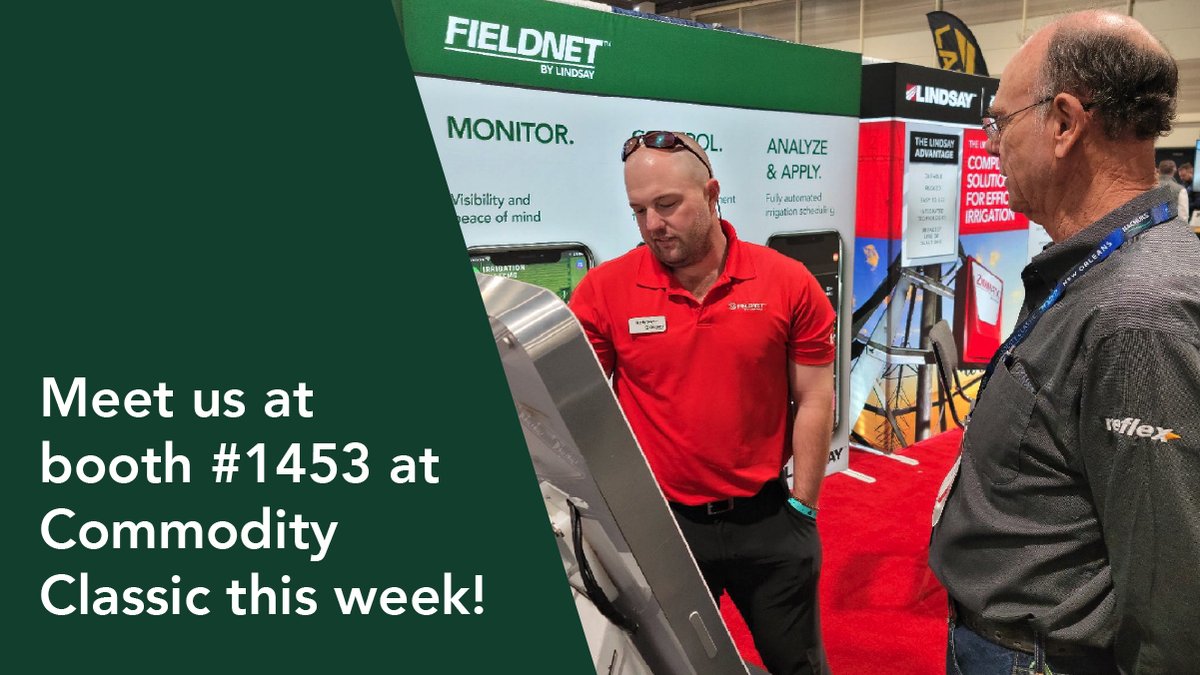 FieldNET's tweet photo. It's time for @ComClassic in Orlando this week, and we're excited to see you! 

Be sure to visit us at booth #1453 to see our latest remote precision irrigation technology innovations. 

Our team is ready to discuss how #FieldNET can help you save time, money and resources! https://t.co/sNOi67UznB