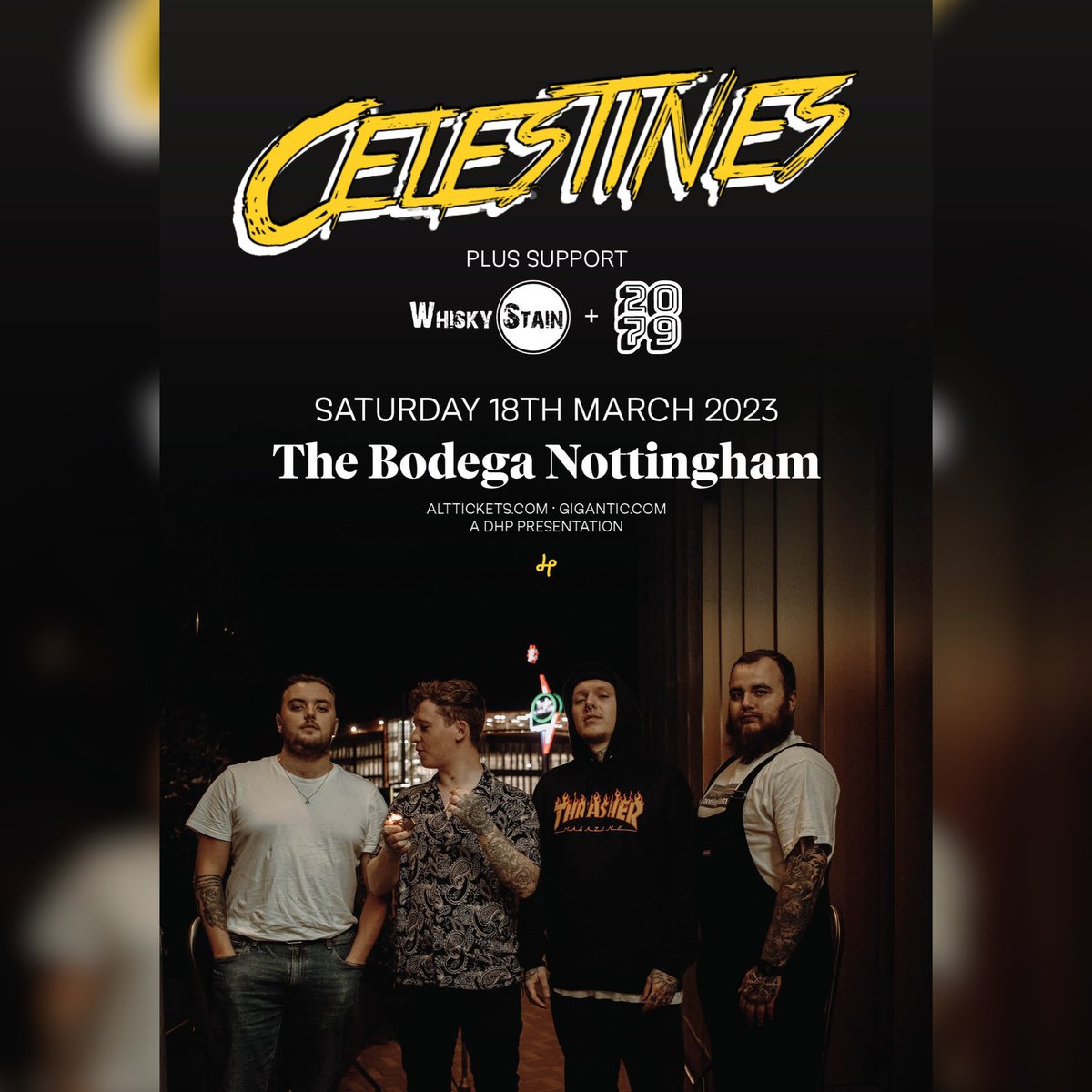 Celestines (@wearecelestines) on Twitter photo Our gig at <a href="/bodeganotts/">The Bodega</a> is fast approaching and tickets are still available! We can promise there’ll be dancing, drinking and maybe something new… Ticket link is below so get yours whilst they’re still going!
Tickets: alt.tkts.me/tl/56uj Our gig at <a href="/bodeganotts/">The Bodega</a> is fast approaching and tickets are still available! We can promise there’ll be dancing, drinking and maybe something new… Ticket link is below so get yours whilst they’re still going!
Tickets: alt.tkts.me/tl/56uj