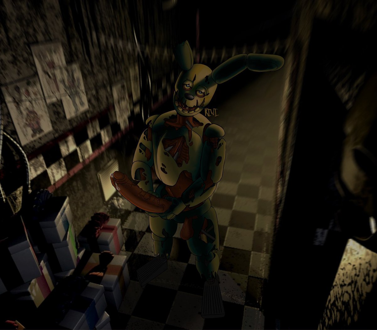 problemwritter's tweet photo. #aftoncest
Imagine micheal pulling up to fazbears frights cause William told him to there after the sister location incident and Michael just seed this on the camara:

*bonus* William non-cons micheal for his whole shift each night he’s there for fun. https://t.co/NxY5wmFjg9