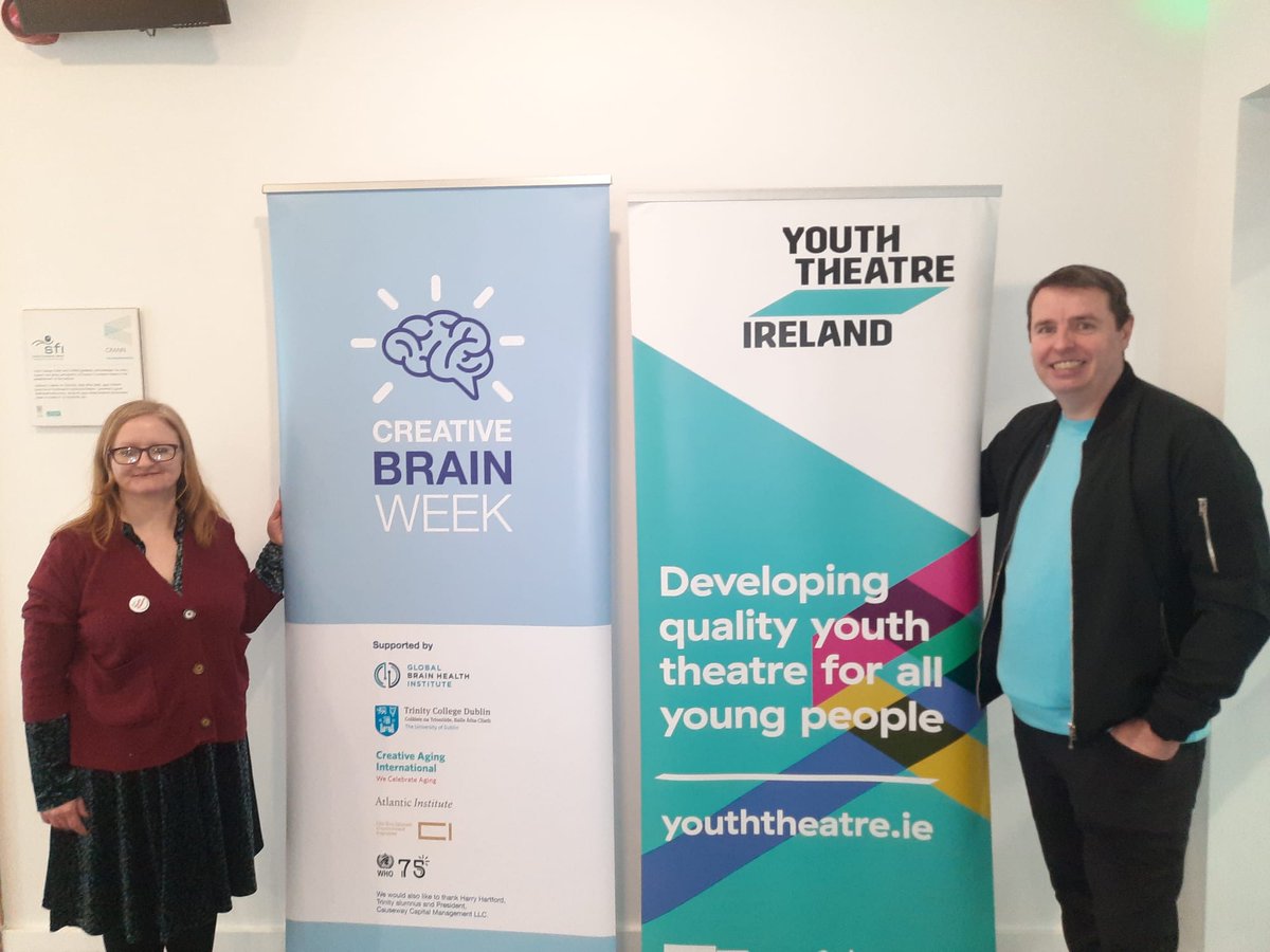 YouthTheatreIrl's tweet image. Dave and Katie were at @CreativeBrainWk at @tcddublin today delivering workshops and meeting like-minded people. #creativebrainweek