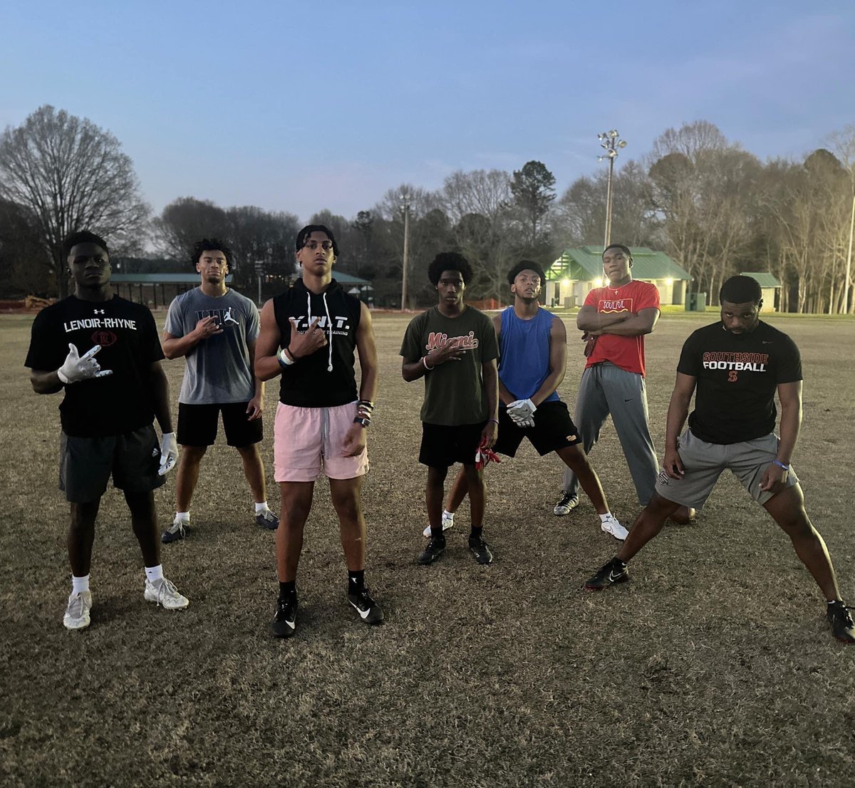 It felt good to lace up the football cleats again and start training with <a href="/YoureNextTrain1/">Y. N. T. 🤘🏿🤘🏾🤘🏼</a>.  Time to get ready for <a href="/LRBearsFootball/">Lenoir-Rhyne Football</a>