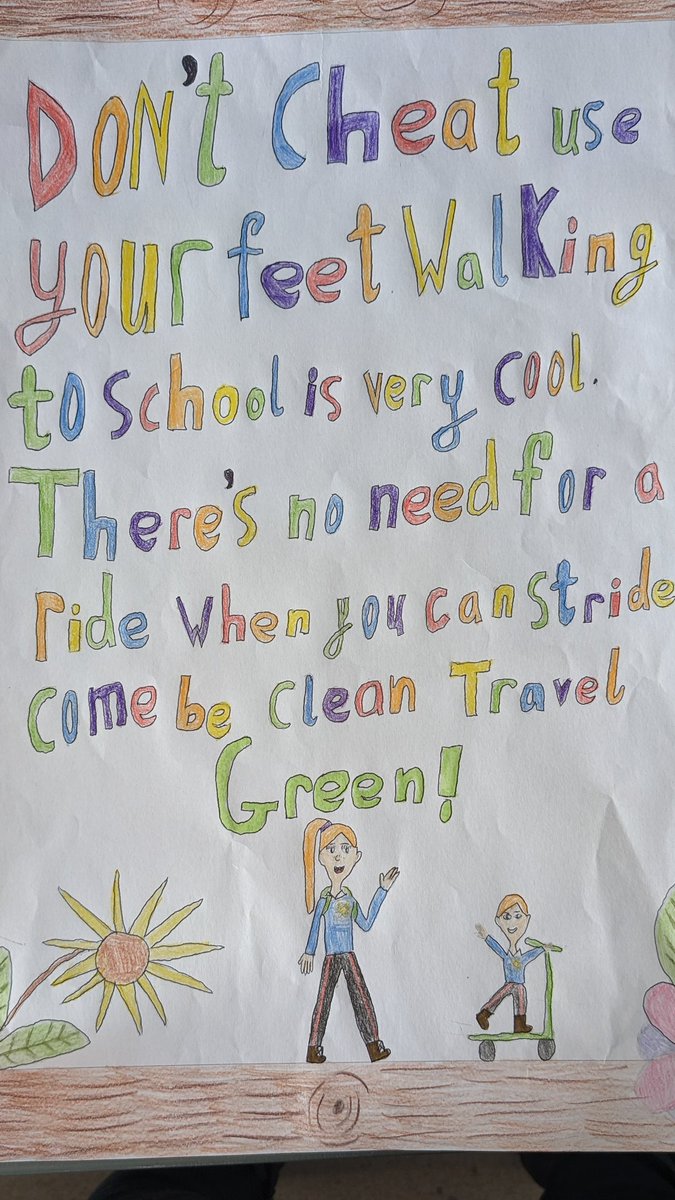 Gnmgreenteam's tweet photo. Getting ready for #FeetFirstFriday as we #marchthroughmarch. Our #Greenteam have made these lovely poems &amp; posters to encourage everyone to be more active for their own health&amp; for the environment @ActiveFlag @GreenSchoolsIre https://t.co/eslVZLmgzW