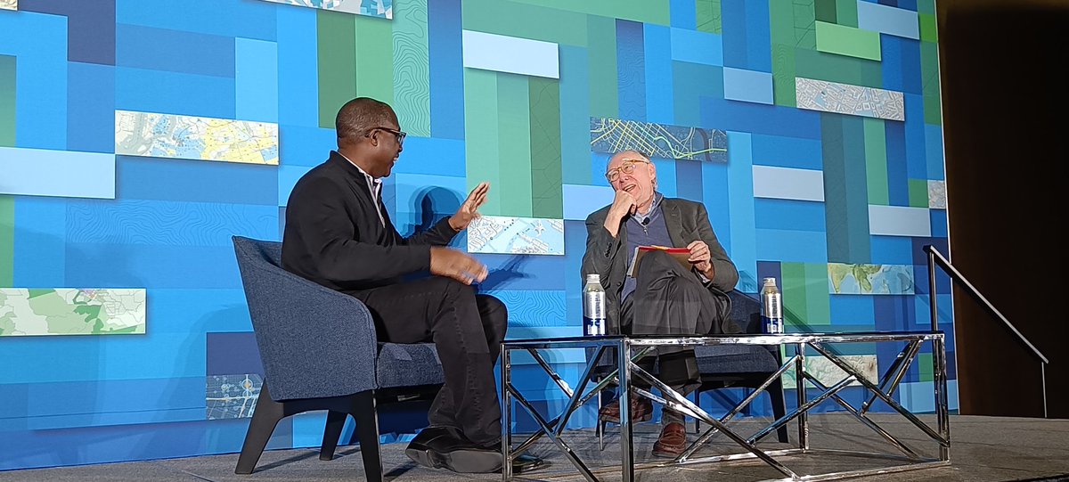 Wonderfully informal Fireside chat yesterday between <a href="/IBM/">IBM</a> 's Kareem Yusuf and <a href="/Esri/">Esri</a> 's Jack Dangermond, discussing IBM's Sustainability Software strategy and IBM's use of <a href="/esri/">Esri</a> products as part of our ongoing partnership