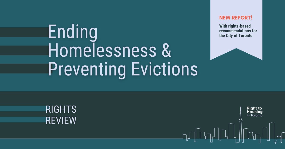 R2HTO's tweet photo. Torontonians are increasingly facing housing insecurity and the number of people experiencing homelessness is at an all-time high. 

Our new report provides urgent rights-based recommendations on how @cityoftoronto can prevent evictions &amp; end homelessness: https://t.co/mcuYZwijMH https://t.co/k77DdBbhQk