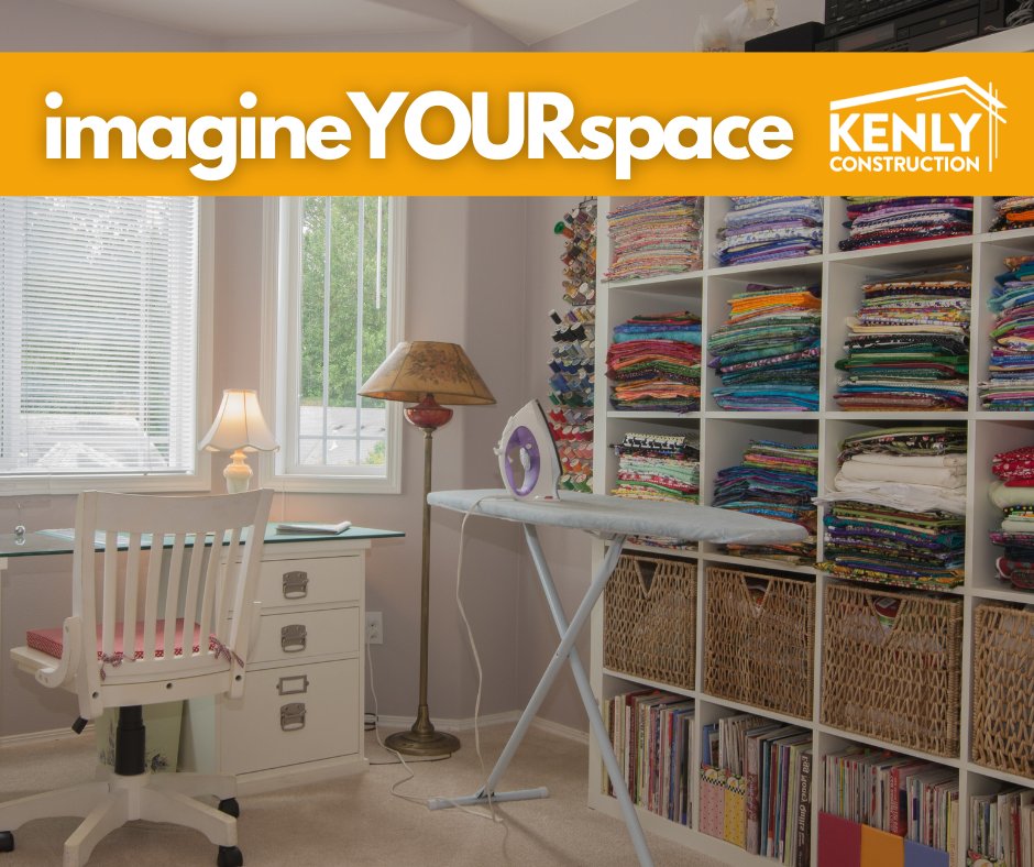 March is national craft month. We can help you design and build the special space in your home to do the things you love. kenlyconstruction.com/getstarted #ImagineYourSpace