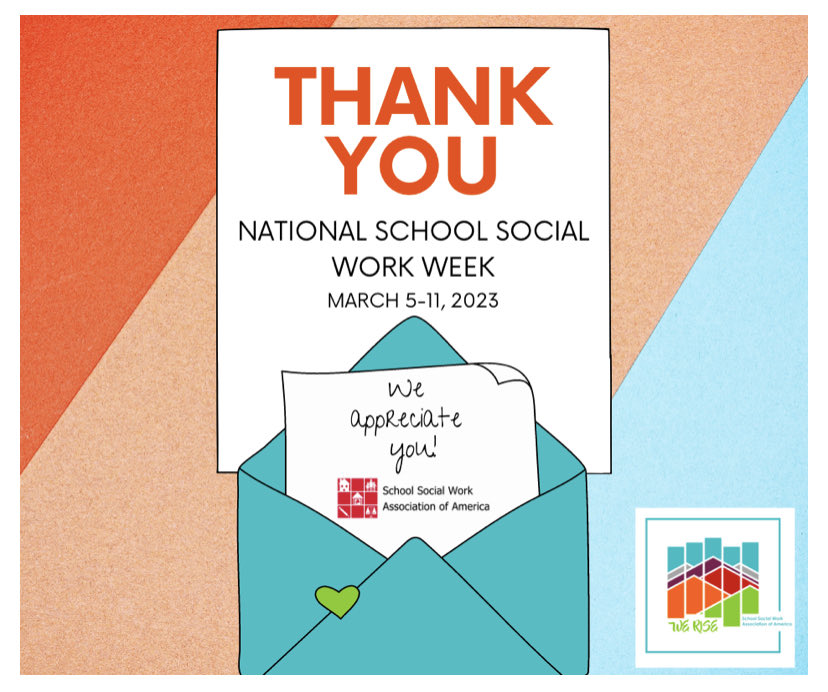 We appreciate our Social Workers!  Thank you for all you do!