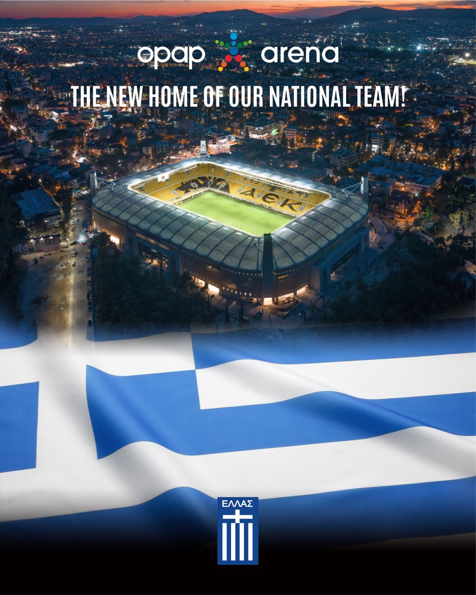 AEK_FC_OFFICIAL's tweet image. Επίσημα νέο σπίτι της Εθνικής μας ομάδας η OPAP ARENA!
#aekfc #opaparena #nationalteam