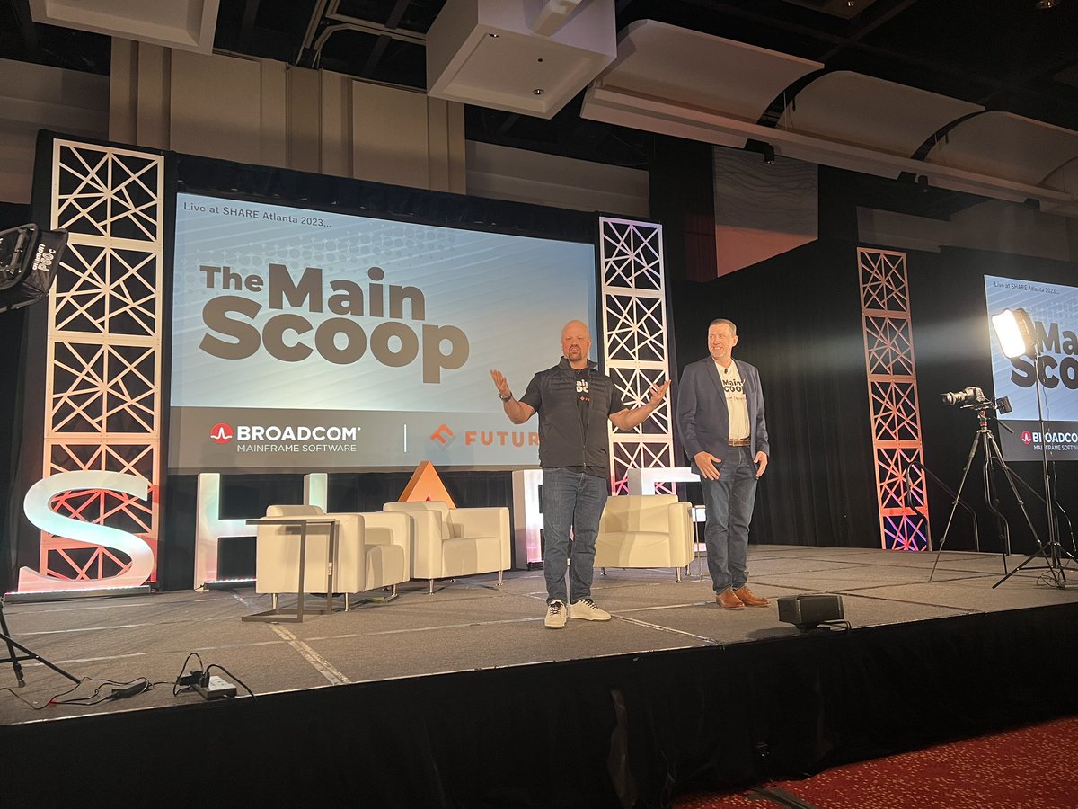 StevenDickens3's tweet image. Great to see @DoriaJoe and @danielnewmanUV on the main stage at #SHAREatl filming the Main Scoop!!!
#mainframemodernization #ibmz
