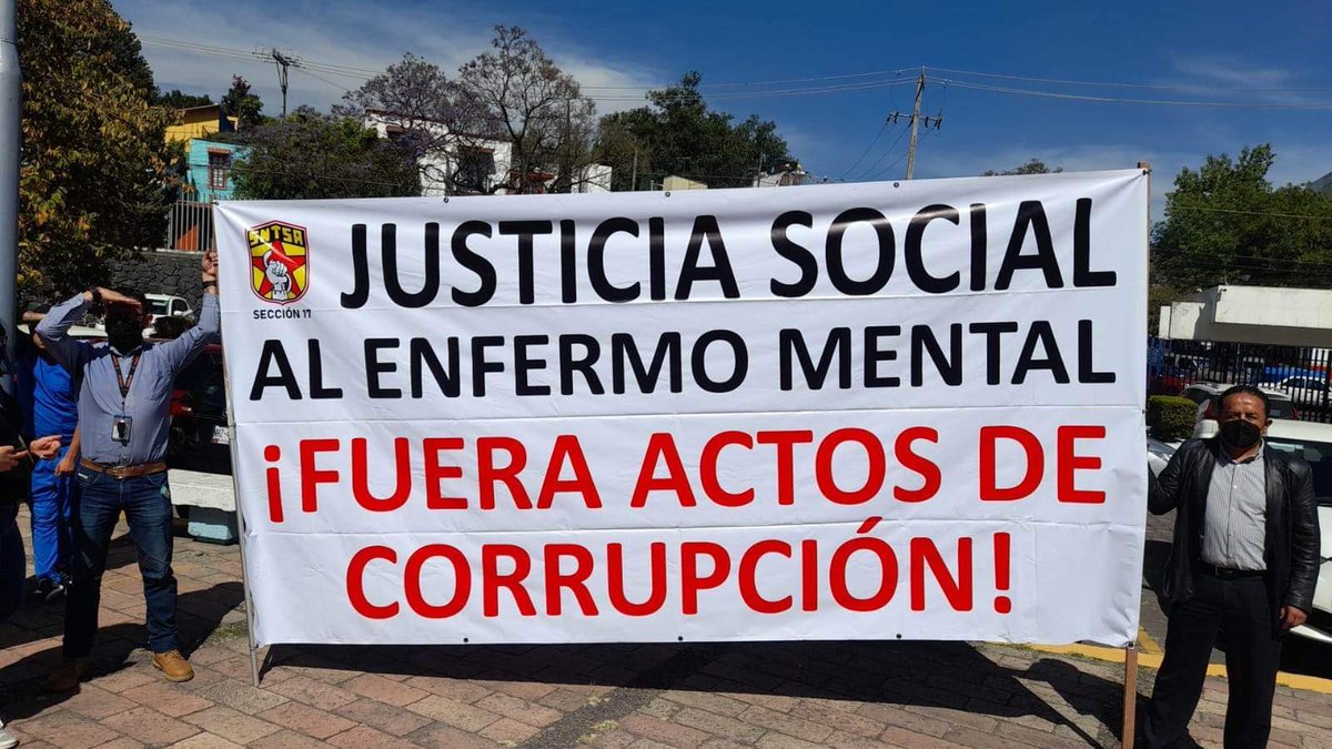 Cerrada la zona de hospitales, a la altura del hospital Fray Bernardino y Juan Navarro. Exigen medicamentos para los hospitales psiquiátricos.