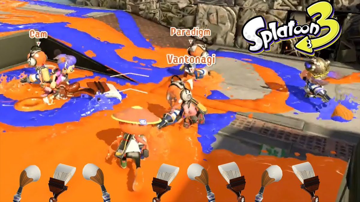 ParadigmErico's tweet photo. Had an absolute blast fun playing a custom Splatoon 3 game mode with @AJ_SorreII and some other friends, go check out his video 👀
https://t.co/n7P3WJDl9i

INKBRUSH ONLY, NO SUB WEAPONS, BUMP 2 WIN 🖌️🖌️ https://t.co/KNQkyvPV8O