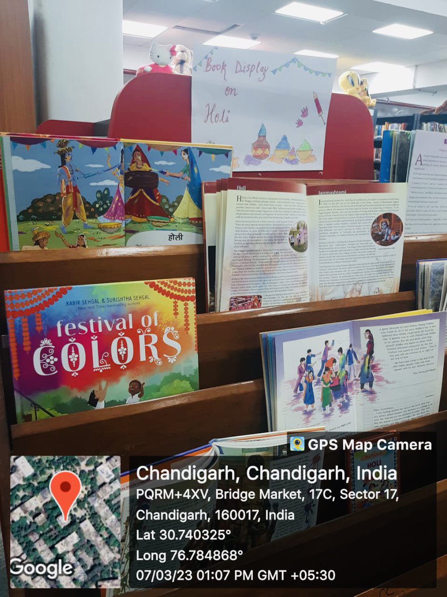 neeza_singh's tweet image. Happy Holi @ Library🎊🎉
 #holi #holi2023 #bookdisplay @IFLA @RrrlfKolkata @DainikBhaskar @DDnewschd @thetribunechd @pritamt2707 @mohitgupta1962 @ShatabdiShalee @ash_niv