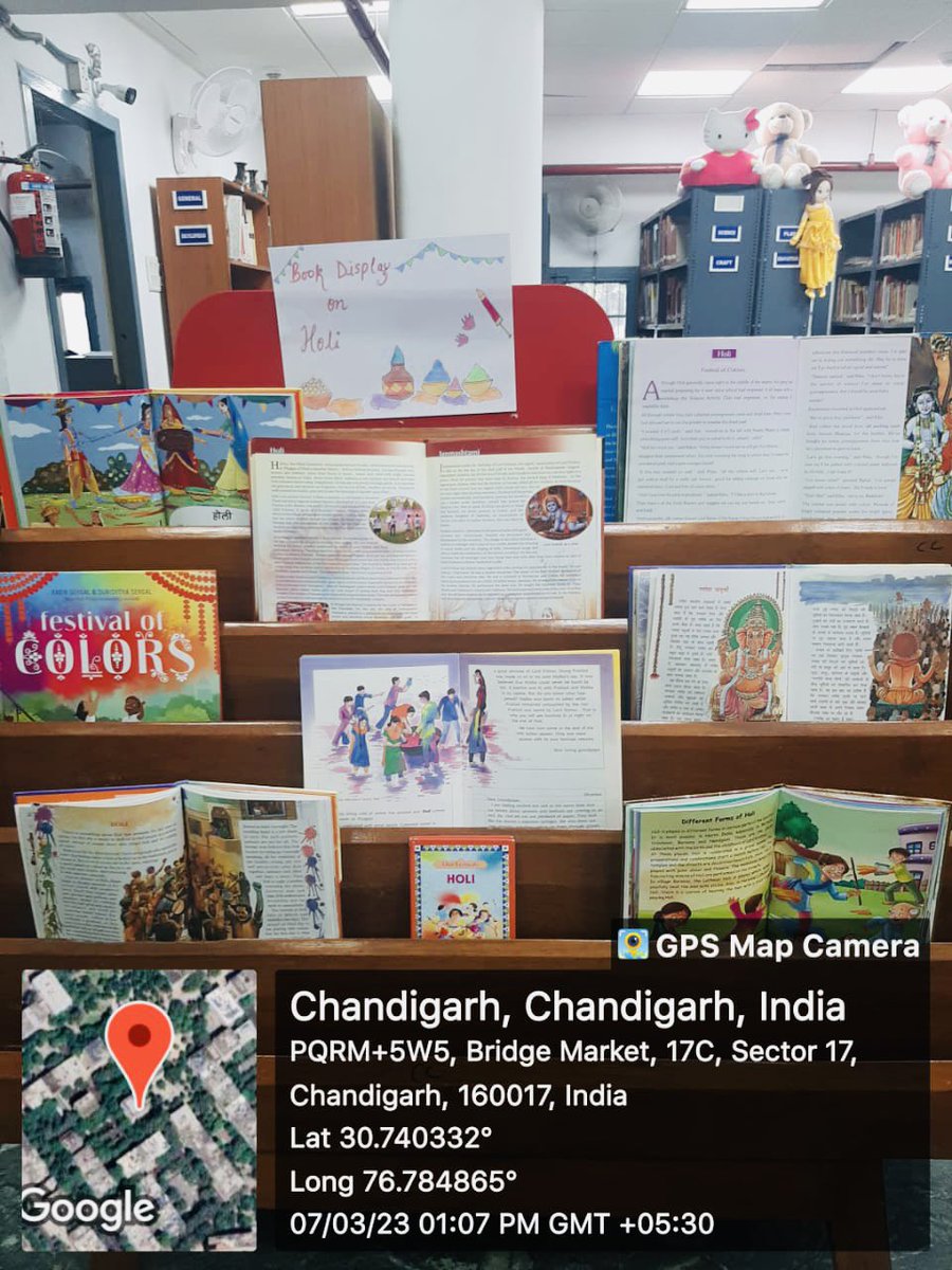 neeza_singh's tweet image. Happy Holi @ Library🎊🎉
 #holi #holi2023 #bookdisplay @IFLA @RrrlfKolkata @DainikBhaskar @DDnewschd @thetribunechd @pritamt2707 @mohitgupta1962 @ShatabdiShalee @ash_niv