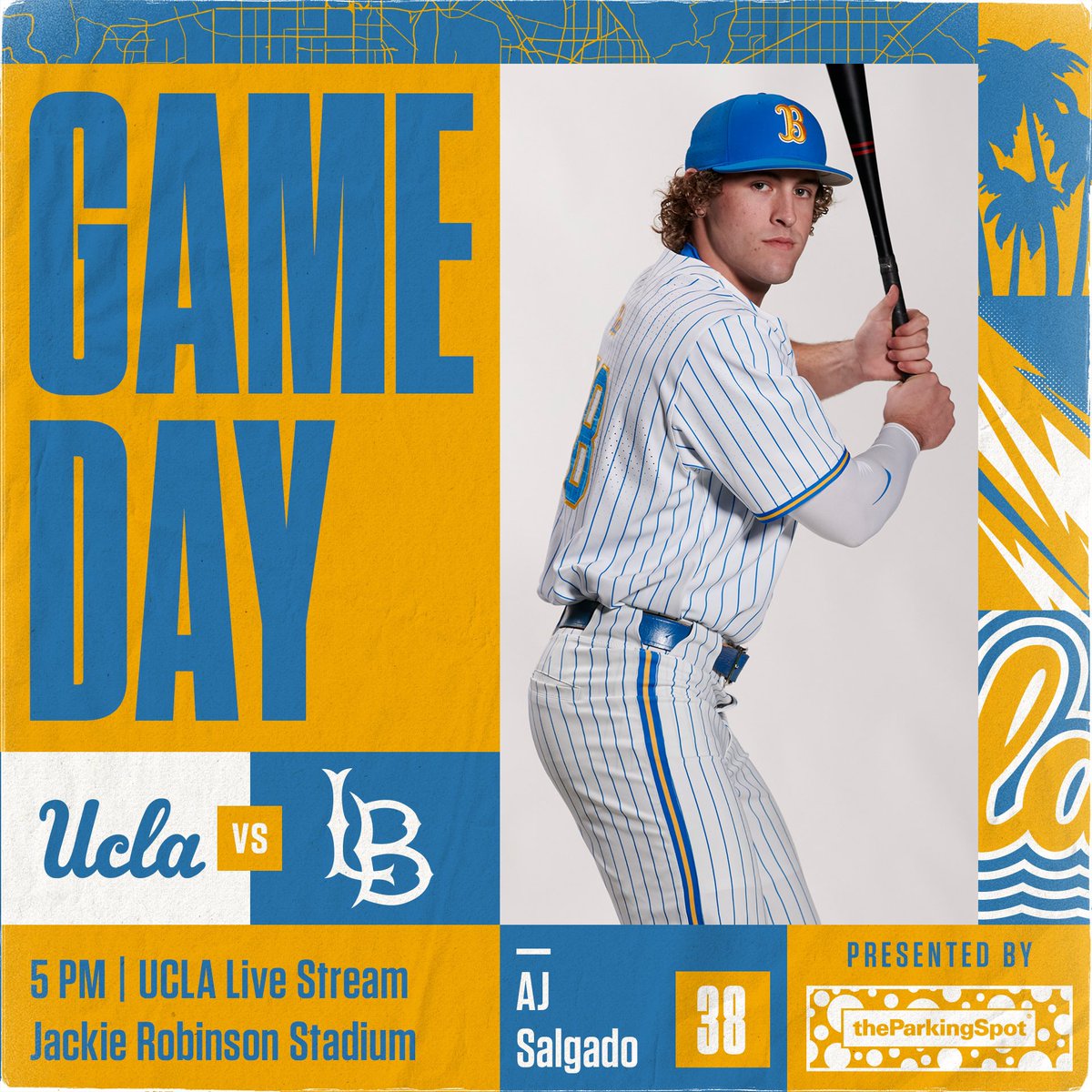 Back at Jackie Robinson Stadium tonight to wrap up the homestand!

🆚 | <a href="/LBDirtbags/">LBSU Dirtbags</a> 
📍 | JRS
⏰ | 5:00 PM
📲 | pac-12.com/live/ucla-3
📊 | uclalivestats.com

#GoBruins