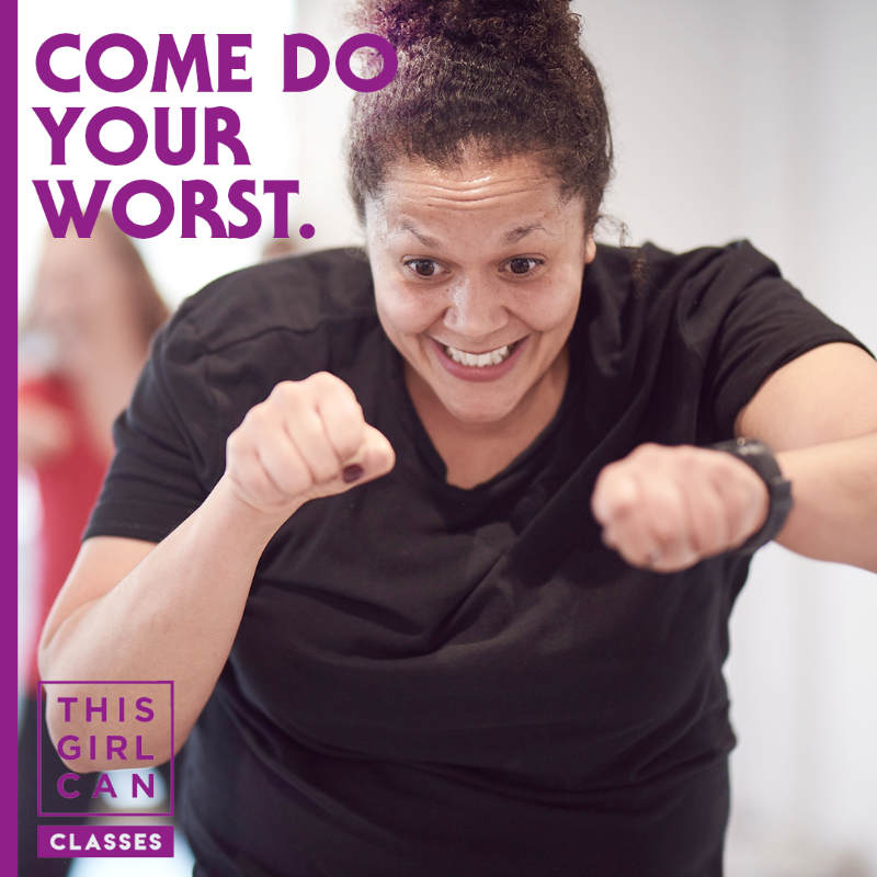 Sport_England's tweet photo. 💪 @ThisGirlCanUK partnered with @EMDForLife to create This Girl Can Classes designed to give women the confidence to try new moves, understand different fitness class options, and make new friends -  all in a totally non-judgemental, inclusive space.