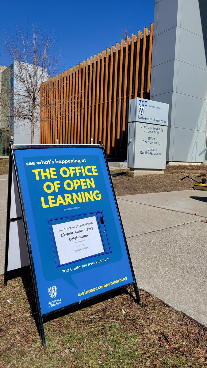 ashlyneivy's tweet image. Celebrating 10 years of @UWinOpenLearn ! #UWindsor #openlearning