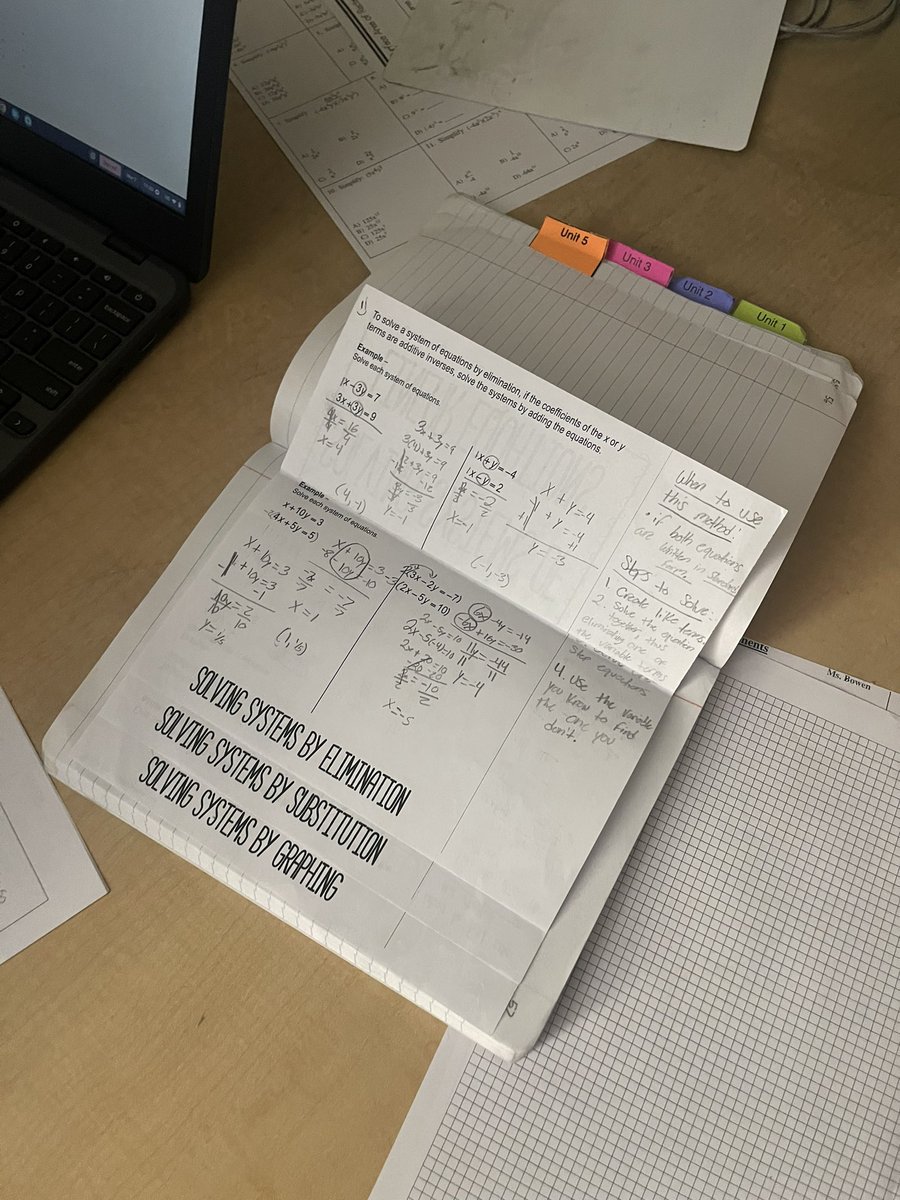 karonda_davis's tweet image. Ms. Bowen and Mr. Bassey are doing an amazing job co-teaching in Algebra @Byrd_Middle! Students are engaged, asking questions, and are excited about systems! #studentsuccess #InteractiveNotebooks 💪🏾