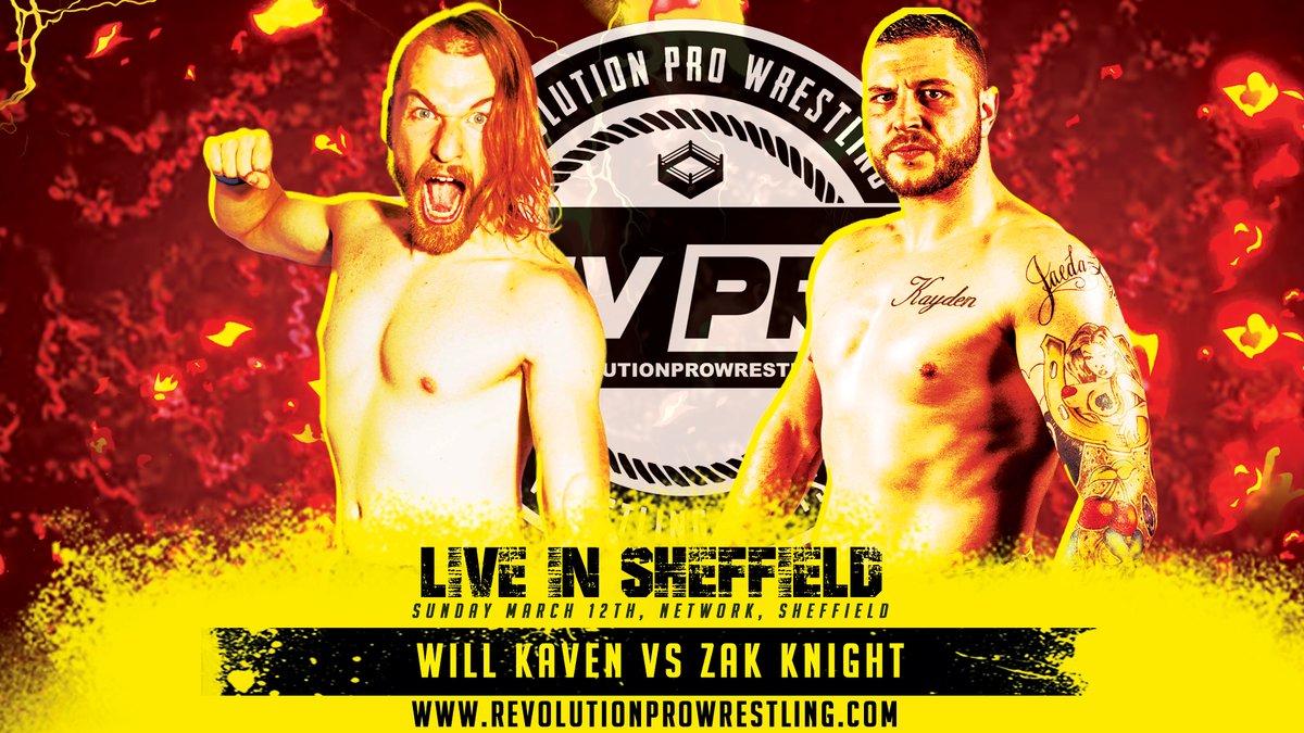 RevProUK's tweet photo. THIS SUNDAY IN SHEFFIELD
Will Kaven Vs Zak Knight
Doors: 3.00pm l Bell Time: 4.00pm
Tickets: https://t.co/EBHxONMtox https://t.co/byuvMqXosz