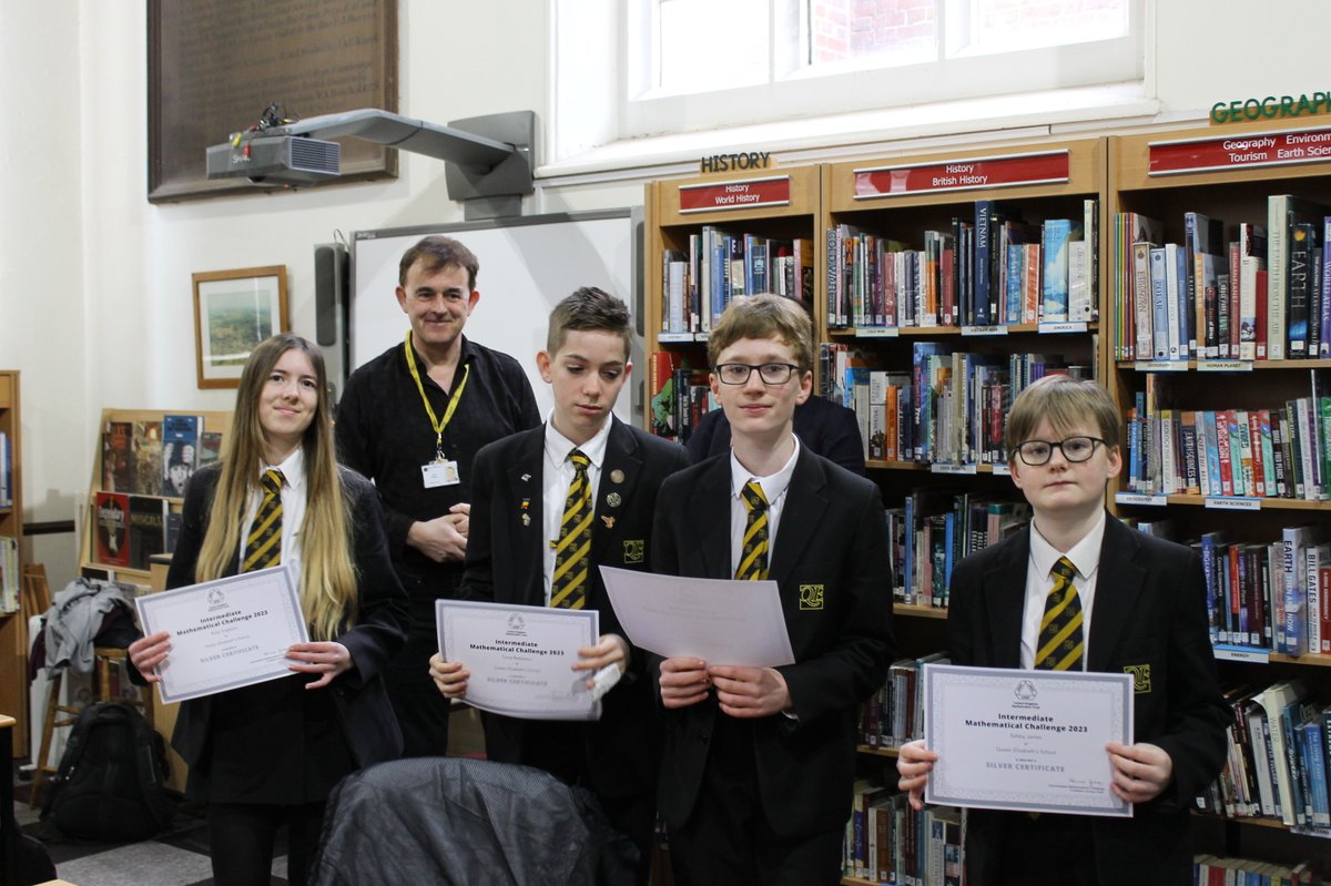 QEcrediton's tweet image. 🏆Congratulations to all the students from this year's Intermediate Maths Challenge. Anna Bayley, Ellie Davey and Ned Osborne qualify for the Kangaroo Challenge. Isaac Olsson reaches the Olympiad, only top 500 students in the country qualify🤩
Fancy a go? Try the sample question.