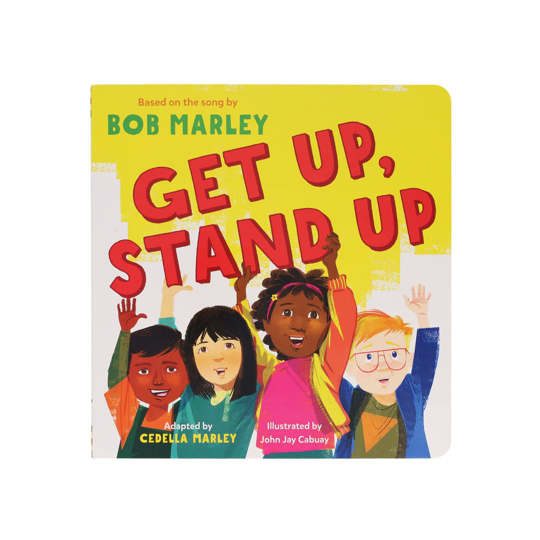 GET UP, STAND UP by @cedellamarley @JOHNJAYCABUAY @ChronicleKids encourages young readers to stand up for their rights & lift up others with #kindness sincerelystacie.com/2023/03/childr… #boardbook #bobmarley #childrensbook #kidsbook #booksforkids #readaloud #BookRecommendation #BookReview