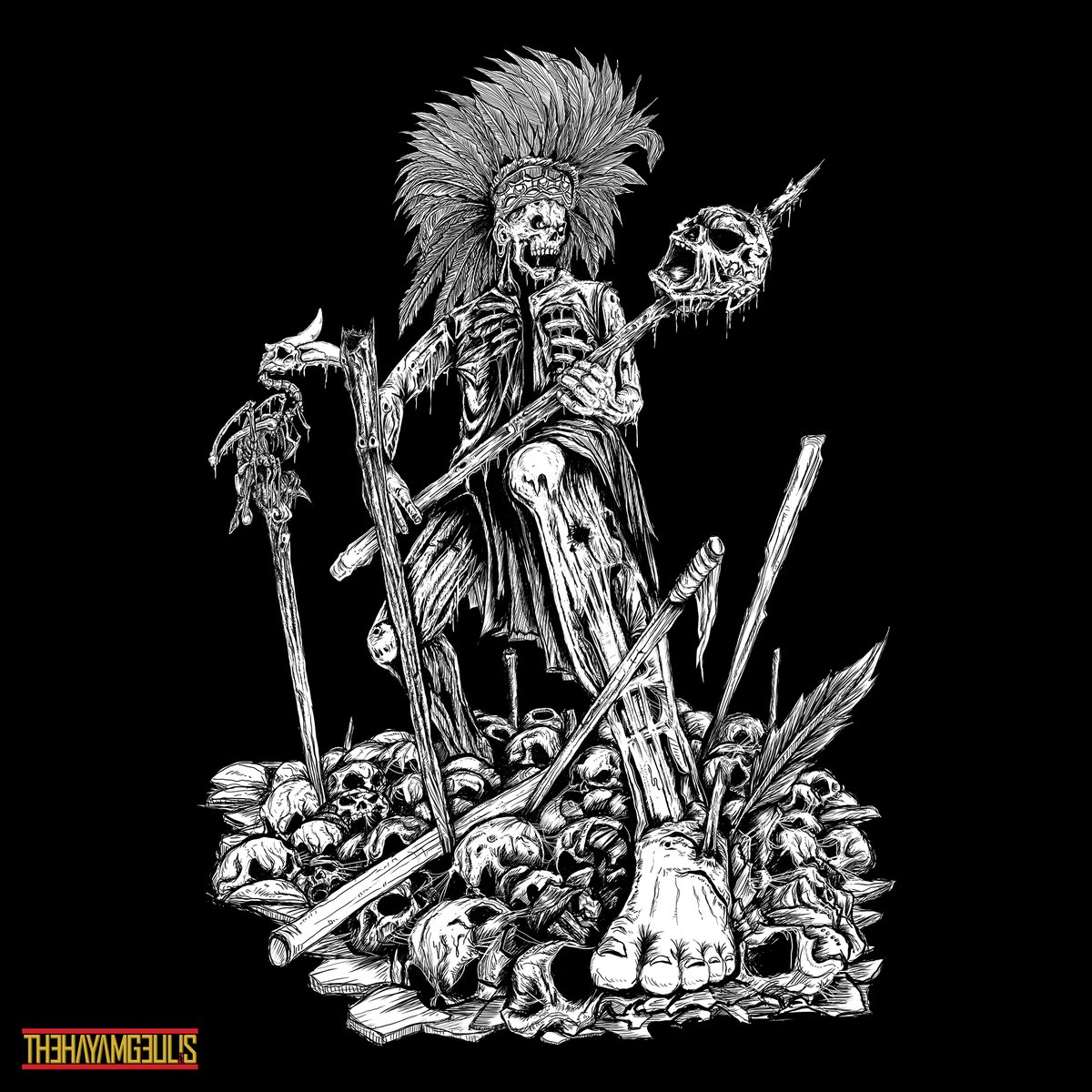 ... and there was war and slaughter everywhere,,

Still looking for his master,, come closer and suffer,,

#art #artwork #illustration #darkart #metalart #satan #satanic #skull #design #tshirt #merch #underground #brutalart #deathmetal #deathmetalart #blackmetal #headhunter