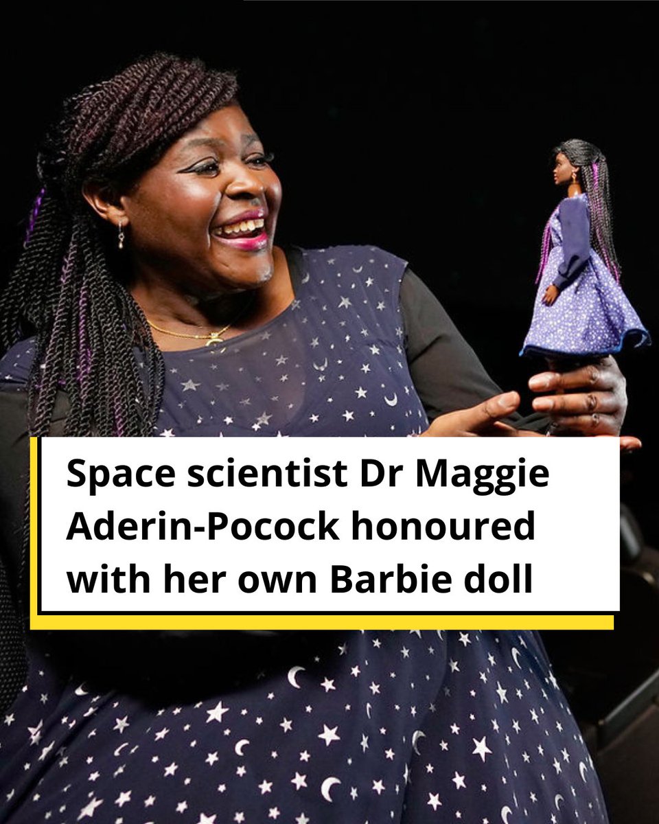 Space scientist Dr Maggie Aderin-Pocock has just been honoured with her own Barbie doll 👏🏾 Read more: thefemalelead.com/post/space-sci…