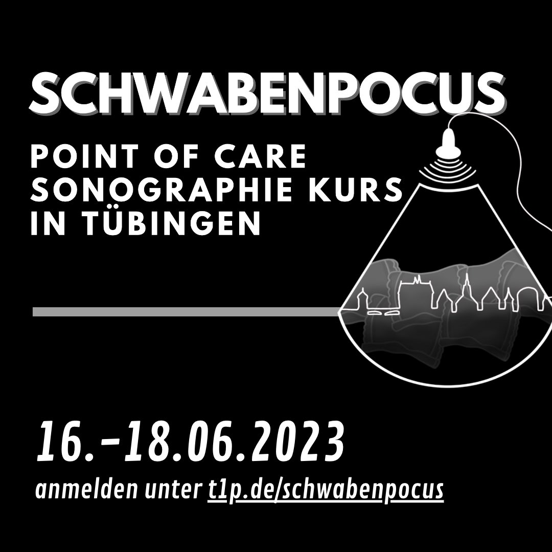 Endlich ist es soweit: Wir laden euch ein, im Juni nach Tübingen zu kommen! 👊🏼🧳 Wer Bock auf #POCUS, entzückende Menschen aus ganz D &amp; ein Wochenende mit wenig Schlaf hat, sollte sich schnell anmelden!