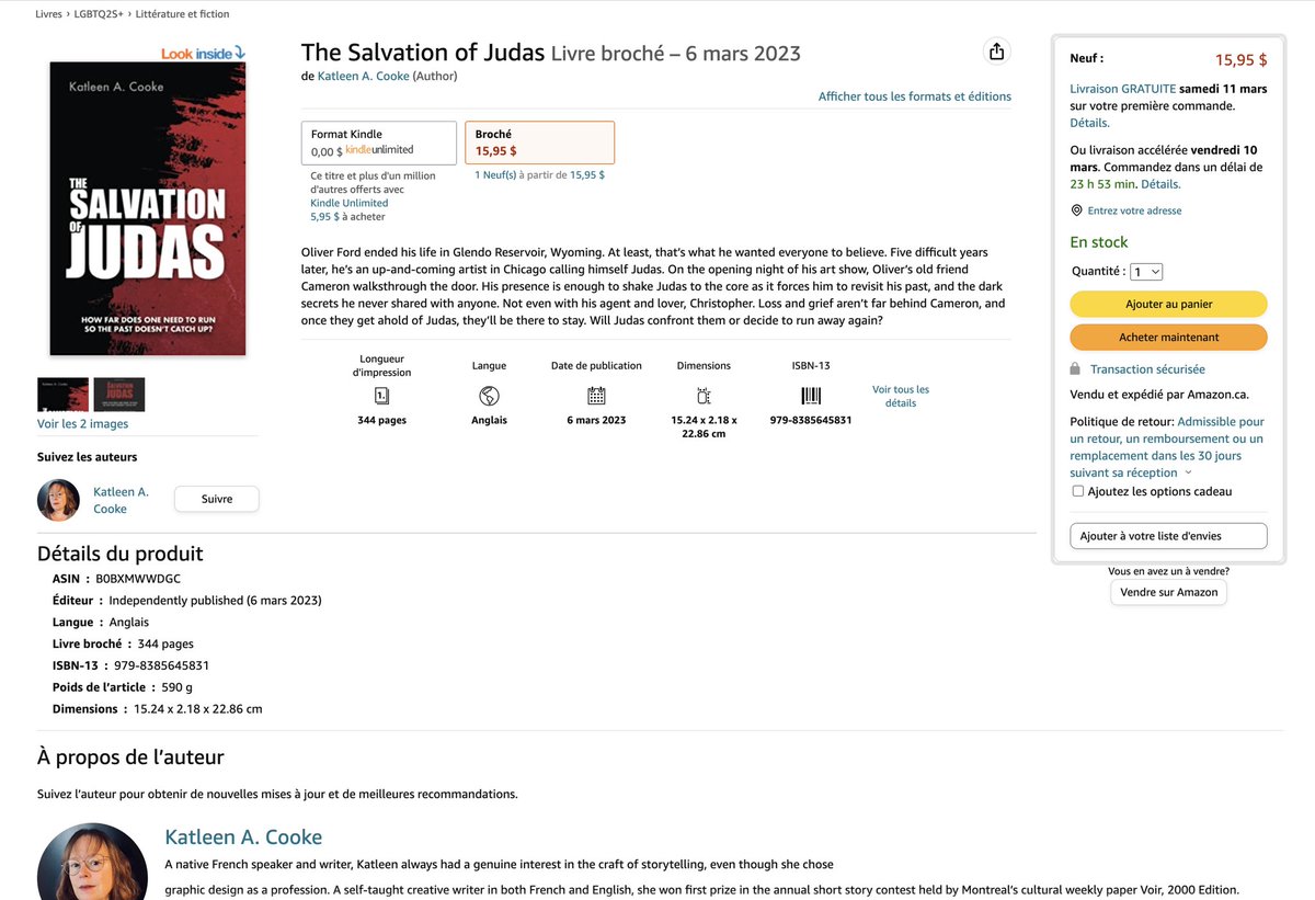 My debut #novel #TheSalvationOfJudas is now available. You can buy it, or read it for free with Kindle Unlimited. Please leave a review if you do? 😊

#AmWriting #WritingCommunity #AmReading #ReadingCommunity #PsychologicalDrama #LGBT #Fiction #SelfPromo #SelfPublishing