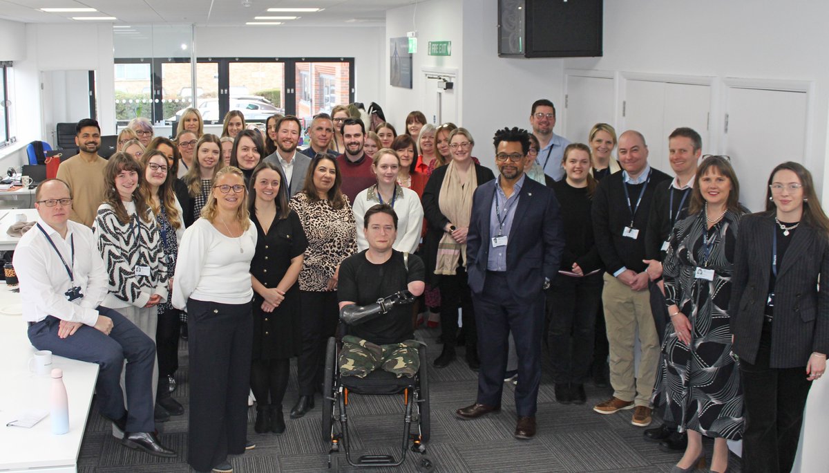 It was great to see our brand ambassador #AlexLewis yesterday. He visited HQ in Hook to help celebrate the opening of our new office, and to share his experience of his recent visit to war-torn #ukraine.
#ot #occupationaltherapy #totpambassador  #TOTP