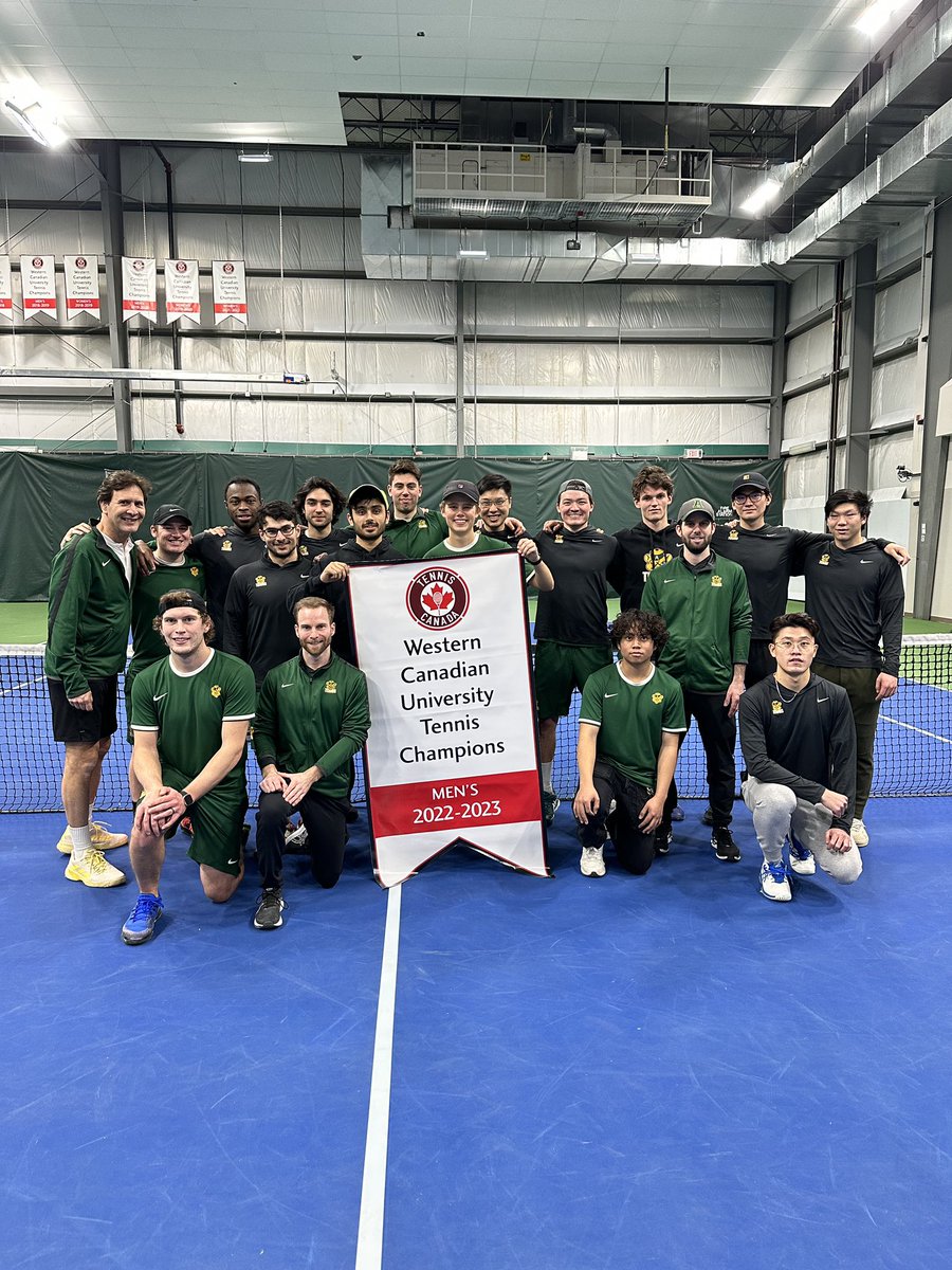 Congrats <a href="/UofABearsTennis/">Golden Bears Tennis</a> &amp; <a href="/UofAPandaTennis/">UofA Panda Tennis</a> on winning the Western Canadian University Tennis Championships! 🎾👏🏆#yegsports #goalberta #universitytennis