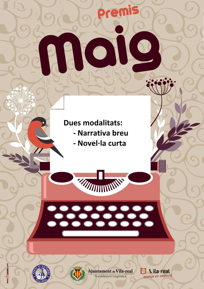 vicentuso's tweet photo. Ja tenim jurat per als #premisMaig de novel·la curta, i és un luxe: @Anna_Moner @enric2012 @ncadenes @carolborras i #RicardVela
Termini obert fins el 19 de març. Les bases, ací: https://t.co/wWJChwRpZi https://t.co/nvAbaIwqi4
