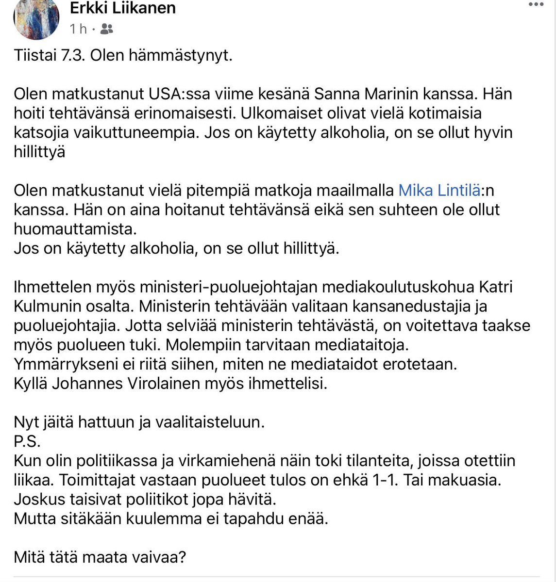 Erkki Liikanen (@liikanenerkki) on Twitter photo 