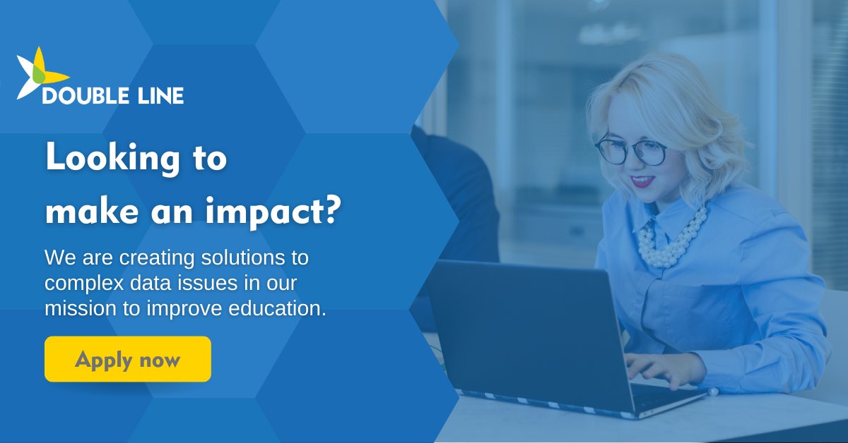 WeAreDoubleLine's tweet photo. Looking to make an impact? Come join a team dedicated to improving education through sustainable custom data solutions. Remote positions are available to candidates residing in NC and TX. #WeAreDoubleLine #nowhiring

Click here to learn more &amp; apply: https://t.co/OvOV4atiu1 https://t.co/0270PZSKF4