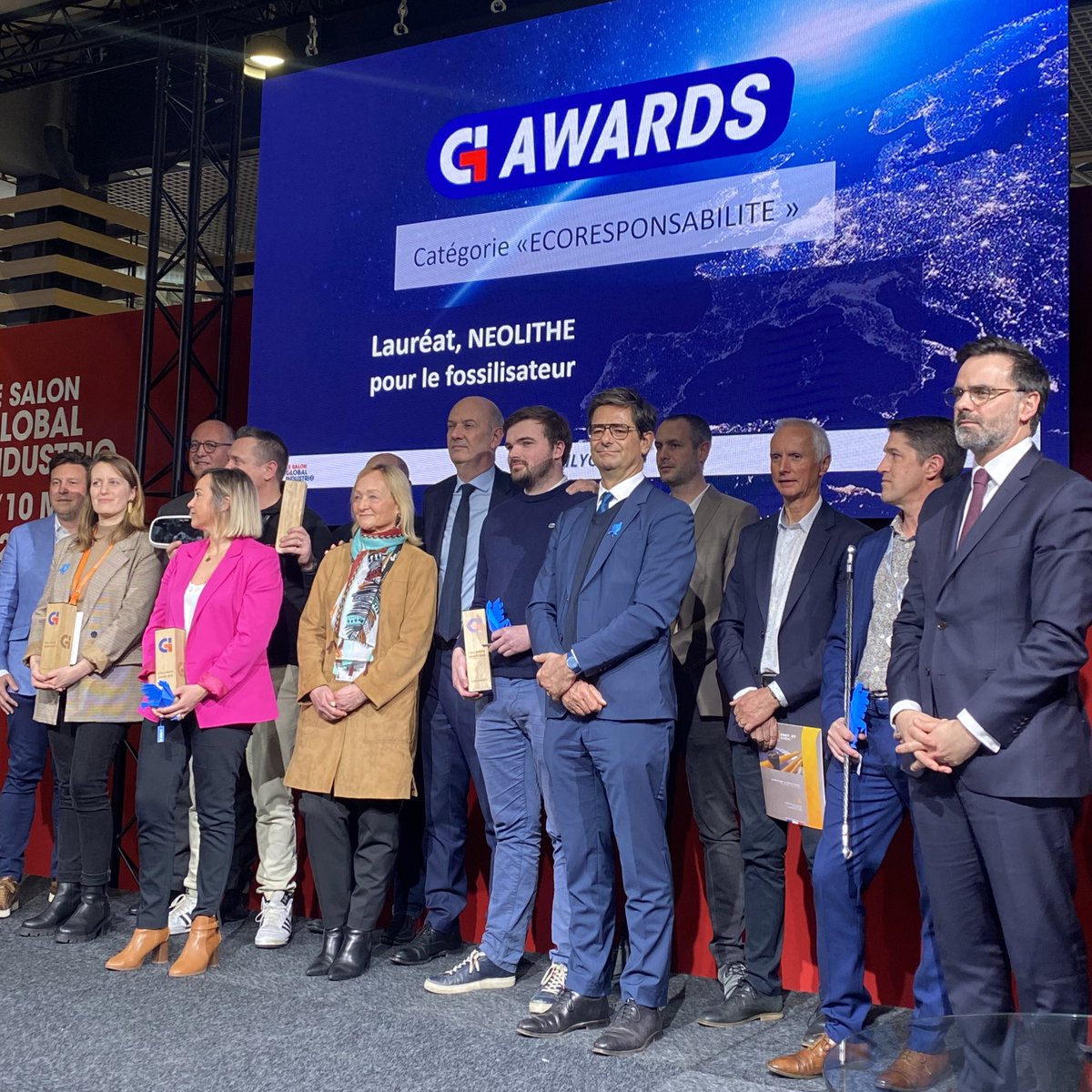 Le <a href="/ReseauSATT/">Réseau SATT</a> sur #GILYON2023  ! 🚀 Remise des GI Awards : #PureNat #startup accompagnées par <a href="/SATTaquitaine/">SATT Aquitaine</a> parmi les 6 lauréats ! 👏 En présence de <a href="/RolandLescure/">Roland Lescure</a>, Ministre délégué chargé de l’Industrie &amp; <a href="/NicolasDufourcq/">Nicolas Dufourcq</a>, Directeur général  <a href="/Bpifrance/">Bpifrance</a> &amp; Président de <a href="/Salon_GI/">GLOBAL INDUSTRIE</a>