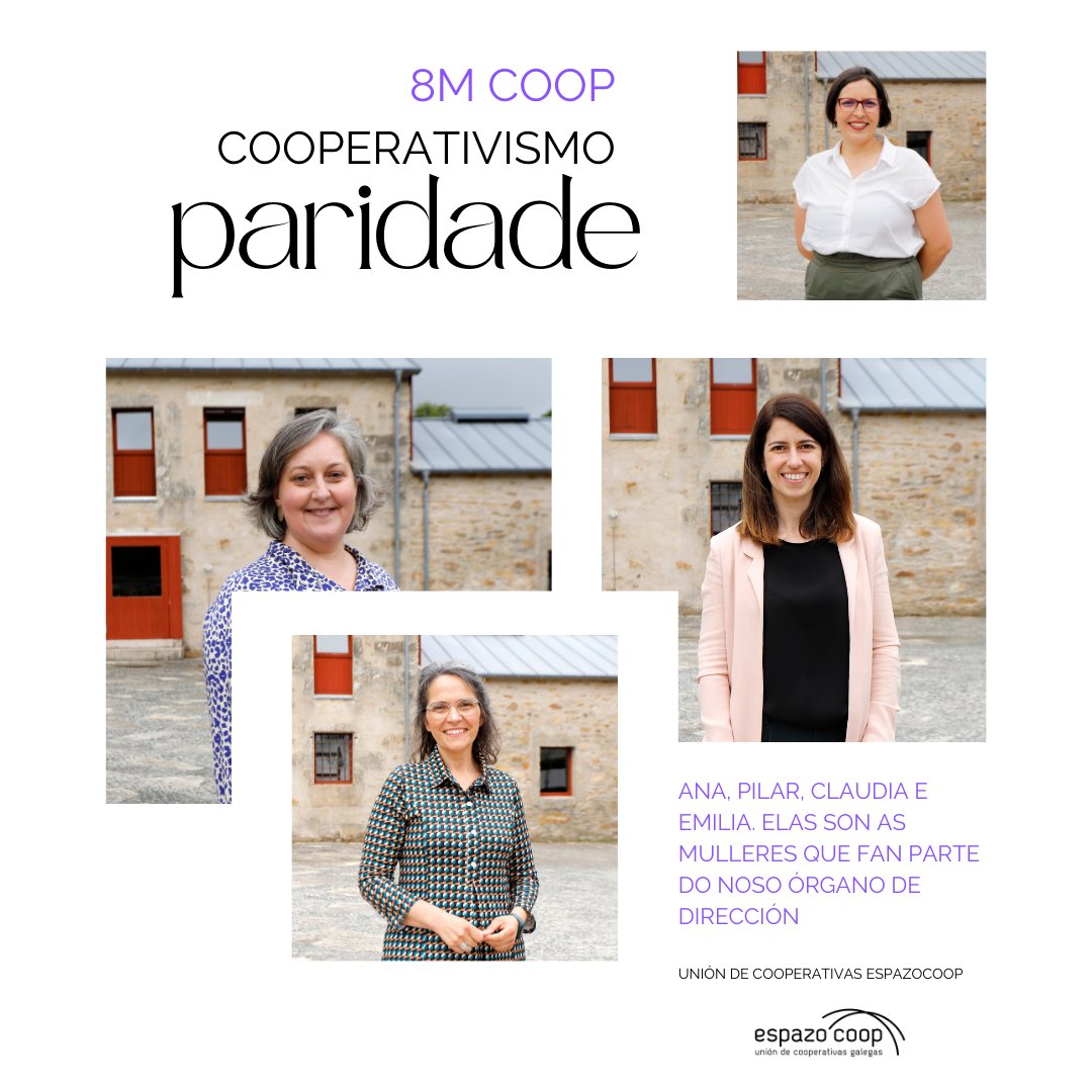 UnionEspazocoop's tweet photo. 🟪[8M] O cooperativismo é un modelo económico paritario. O seu funcionamento basado na participación e na xestión colectiva favorece a igualdade con maior facilidade que noutras empresas👉https://t.co/VpvliAhgTZ
----
#8M2023  #Muller #Traballo #Cooperativas https://t.co/edMS61EVKO