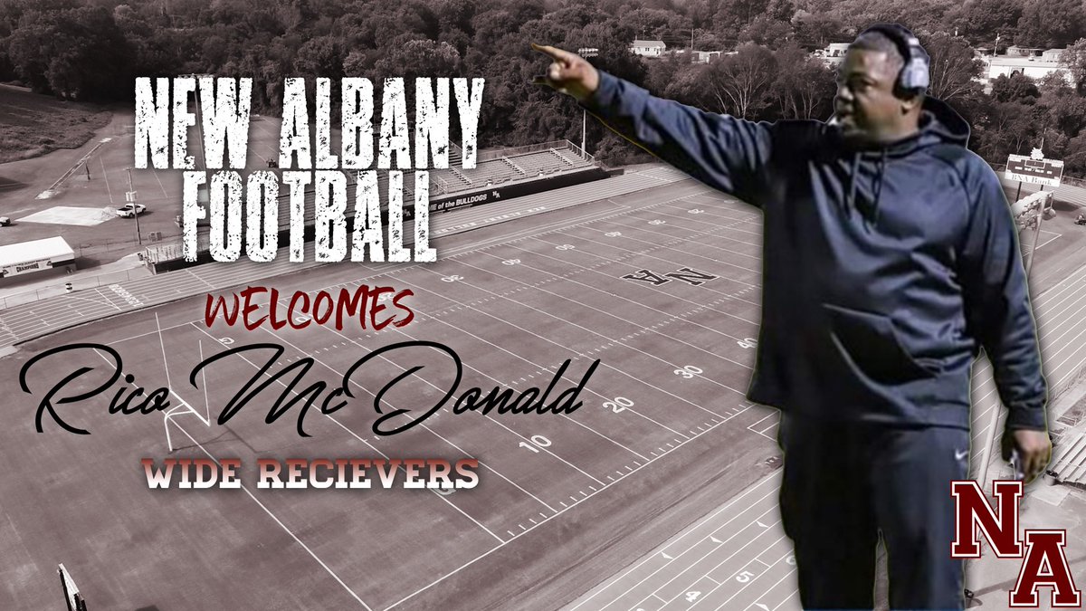 NAHSFball's tweet photo. We’re excited to welcome @mac9alldatime to the Bulldog family! McDonald is a high school coaching veteran and Delta State University Alum. He holds the career rushing record for @DeltaStateFB and in 2016 was inducted into the Delta State Hall of Fame! #BESTistheSTANDARD https://t.co/w9AJiKvXJC