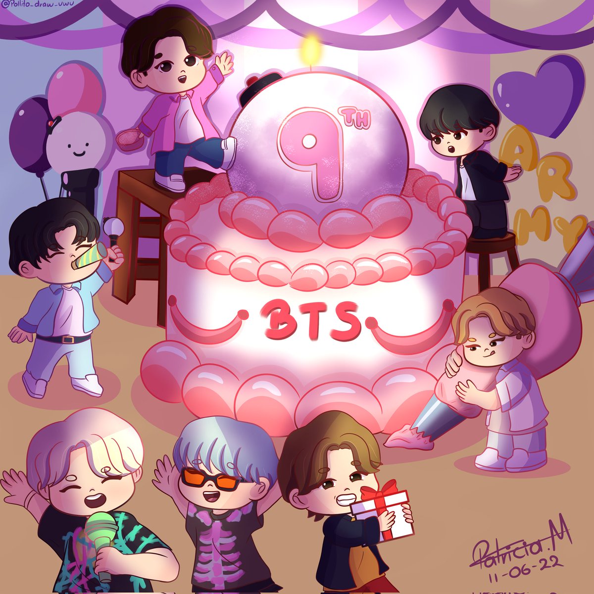 Feliz aniversario BTS 💜
#bts #jimin #btsfanart #fanart #art #artist #btsarmy #jin #jungkook #jhope #namjoon #yoongi #taehyung #btsaniversary #bts9thanniversary #apoyoartistassupportartist