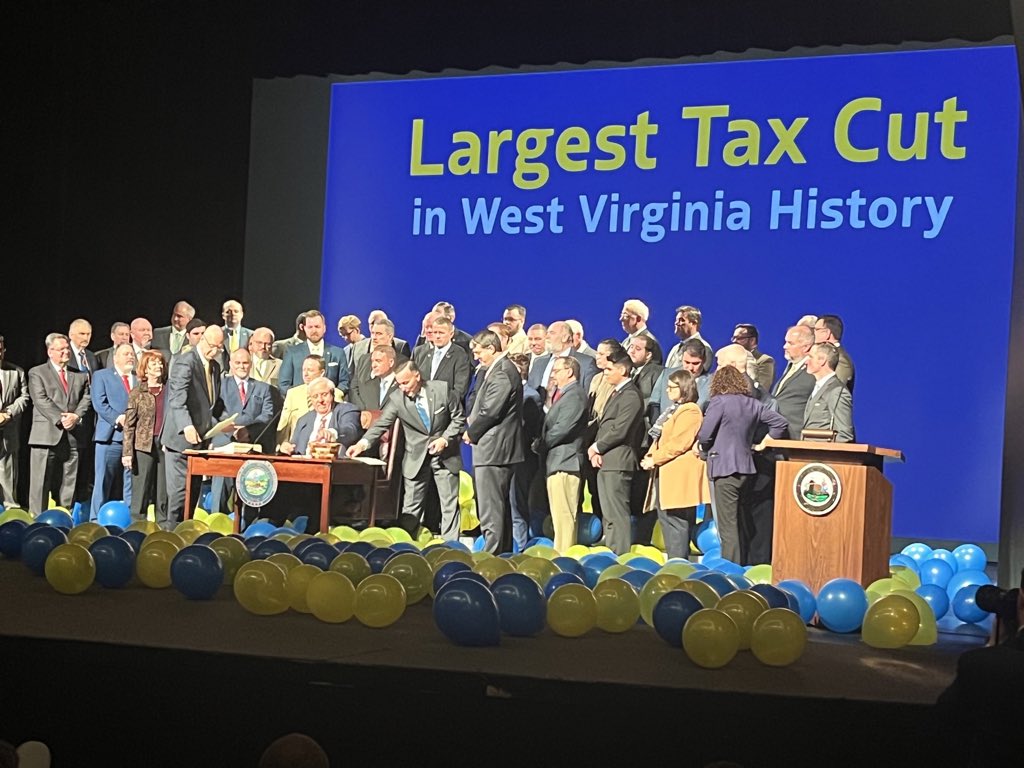 Governor Justice signs largest tax cut in West Virginia history. Tonight @WOWK13News