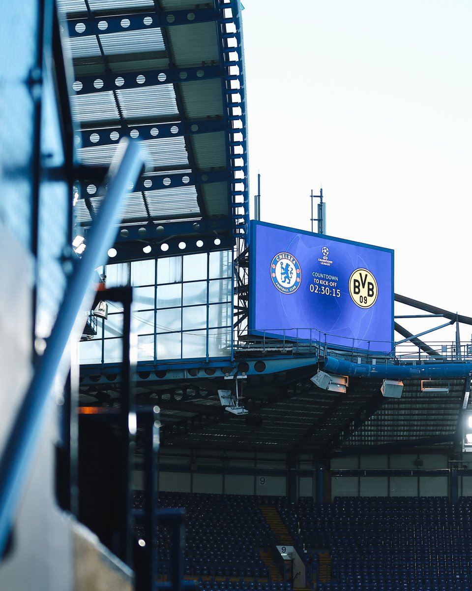 ChelseaFC's tweet photo. Counting down! ⏱

#UCL https://t.co/JxMUZdj8zo