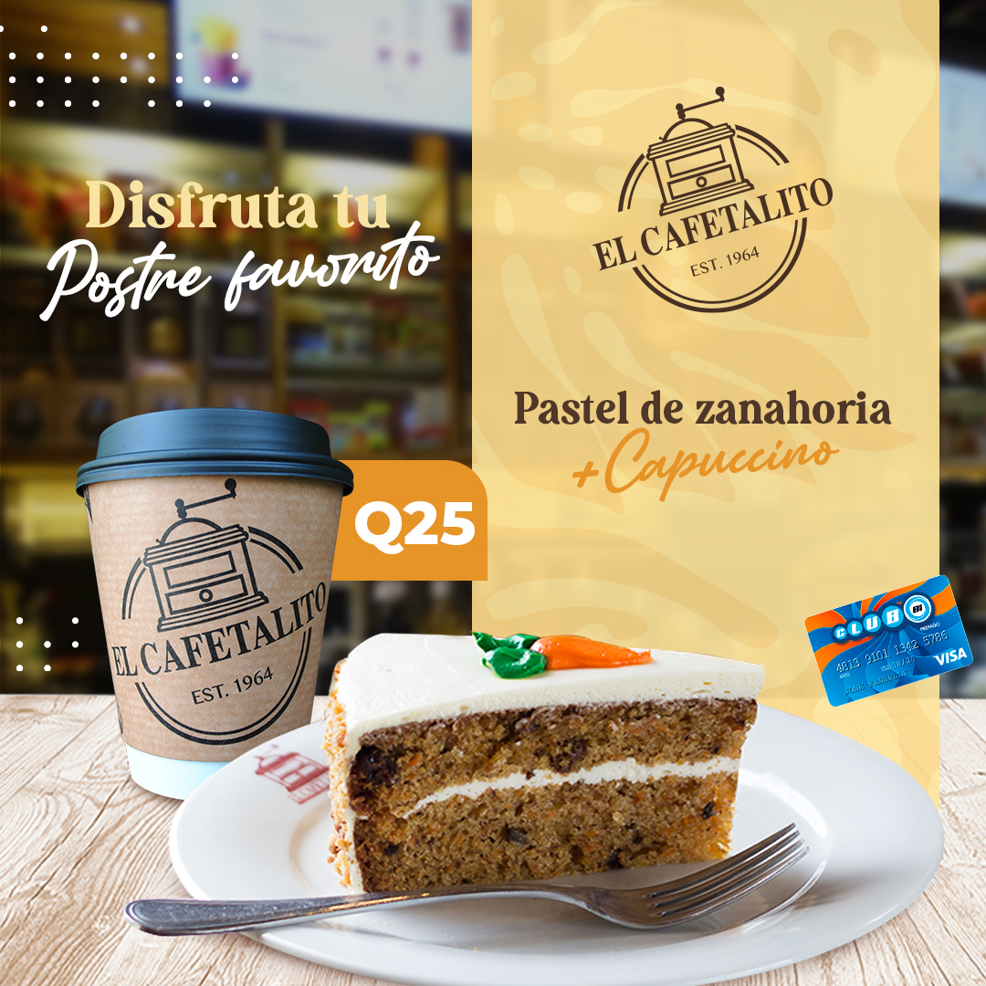 El_Cafetalito's tweet image. Ven y disfruta de nuestra deliciosa combinación de zanahoria y cappuccino por un precio especial. ✨🎊

#ClubBi #Promocipon #Cafetalito