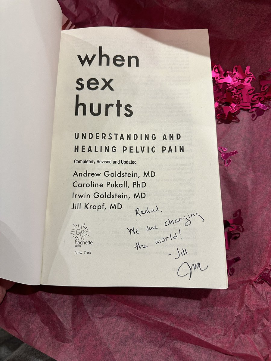 Please tell everyone you know about this book if they have pain with sex. 

<a href="/SDSexualMed/">San Diego Sexual Med</a> <a href="/jillkrapfmd/">Jill Krapf MD</a> and team updated an already kick ass book and made it better