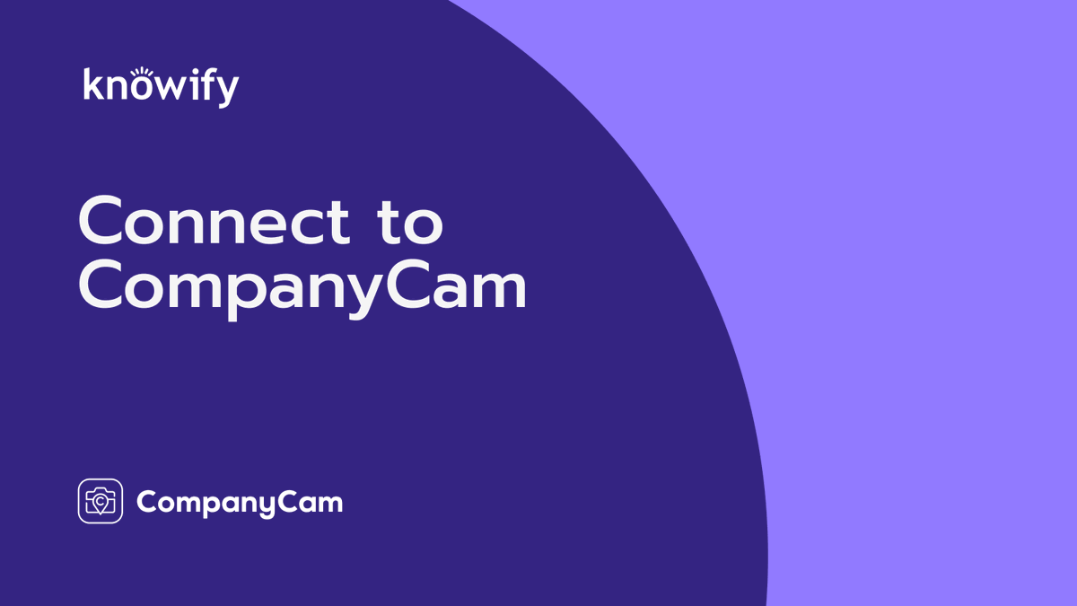knowify's tweet photo. Our team is thrilled to announce the release of a new integration between Knowify and @CompanyCam!

Learn more about the integration:
https://t.co/h0SToYenfn

#knowify #integration #companycam https://t.co/BOusto7SYO