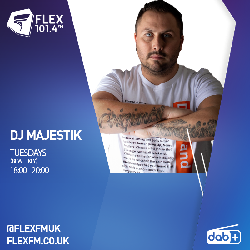 FLEXFMUK's tweet photo. Time for some original jungle flavour with our boy @DjMajestikUK #Live until 8pm!

https://t.co/GAqIrRTZIG

 - #QuickRecord in Operation https://t.co/Uod4h5HA6H