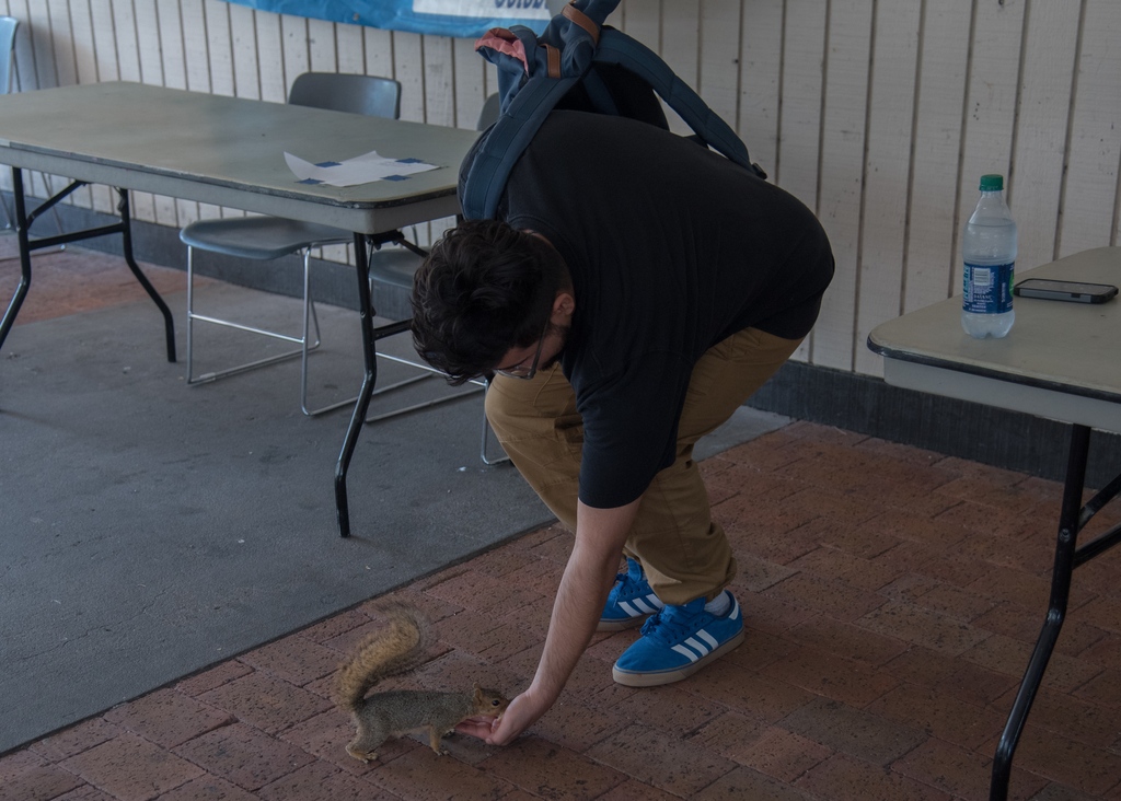 Event the squirrels on campus want to get involved! Stop and talk to the people tabling on the breeze way, you might just meet your best friend!!!🐿️⁠
⁠
#tamucc #getinvoloved