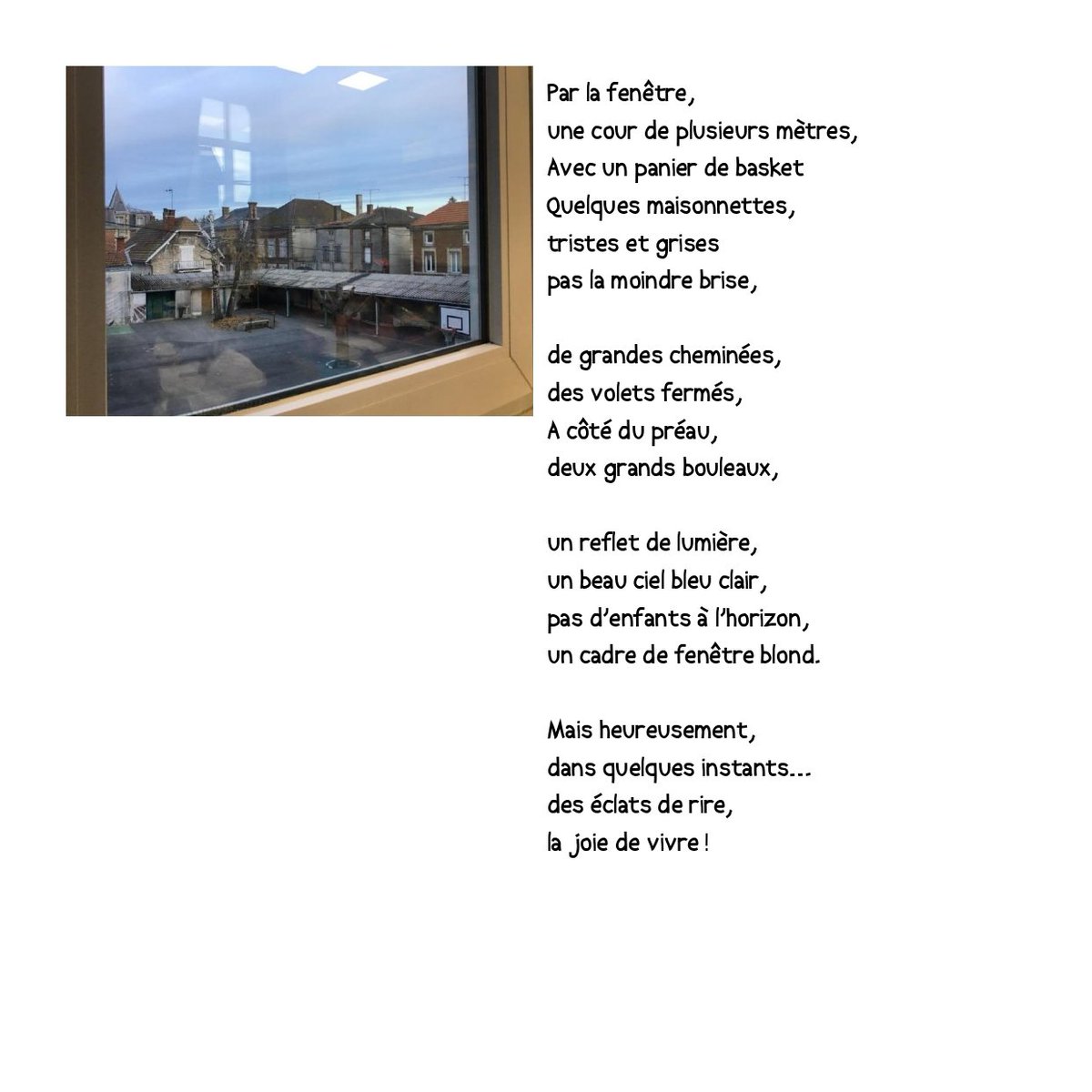 #Twoulipo #EQ16 #Parlafenetre Pour CM1AS de la part de CM1AC