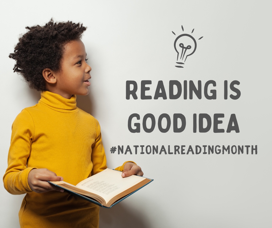 Celebrating National Reading Month not just to promote the love for reading but also to develop communication and learning! Find a good book to read together today!