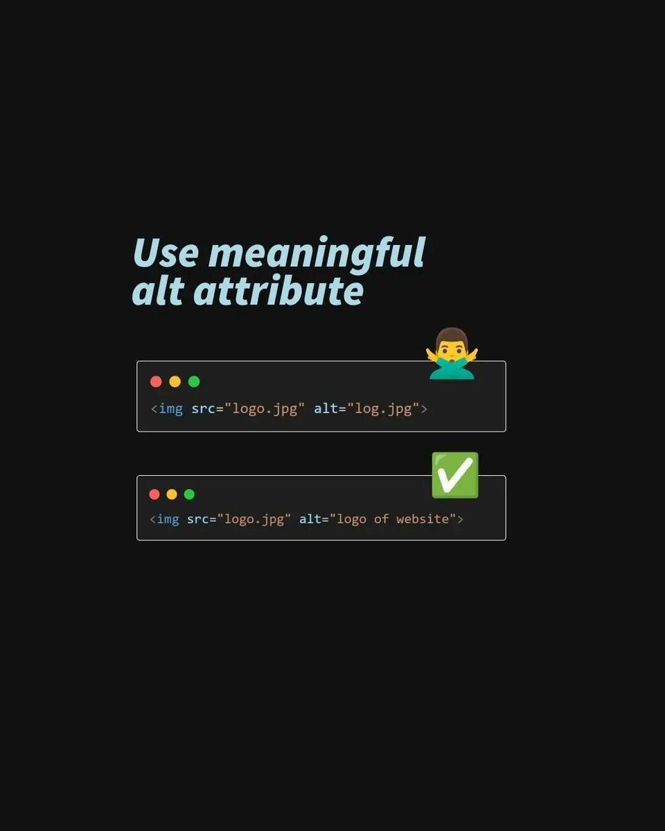 WooshelfTech's tweet image. Do you want to learn HTML?🤔
.
... Part 1.....
Here is some tips for you to do better in coding 😎
.
.
.
!!Follow us to learn more !!🤗
........
....
#programinglanguage
#html5 #htmlcoding #frontend #backend #fullstrakedeveloper #webdevelopment #wooshelf