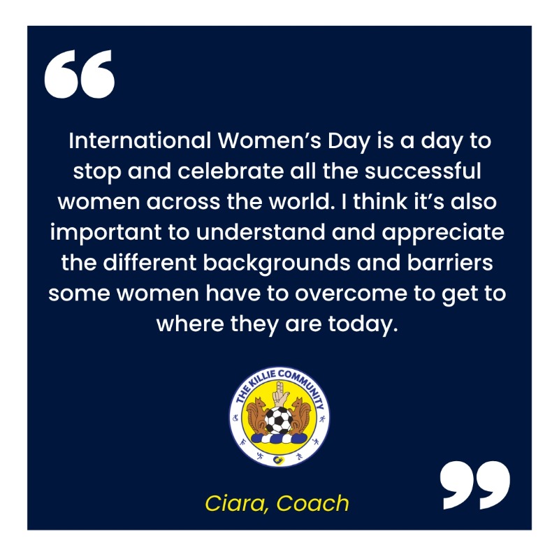 KillieCommunity's tweet photo. This International Women’s Day, we’re celebrating our female staff at The Killie Community. ✨

#IWD2023 #EmbraceEquity