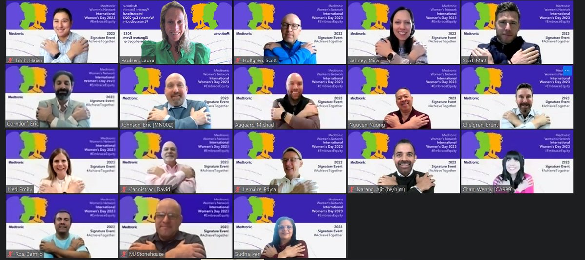 Please join me and our <a href="/MDTPelvicHealth/">Medtronic Pelvic Health</a> leadership team as we #EmbraceEquity and prepare to celebrate International Women’s Day tomorrow, March 8th!  #IWD2023 #MedtronicEmployee