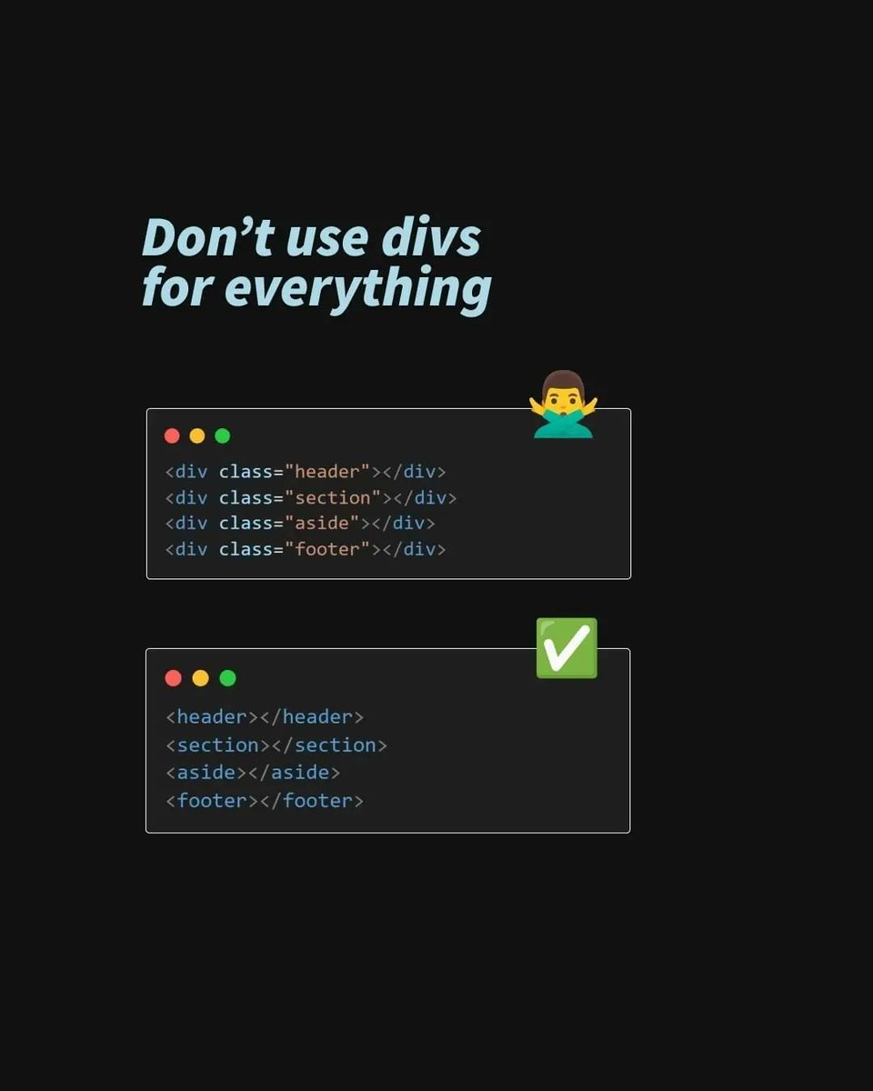 WooshelfTech's tweet image. Do you want to learn HTML?🤔
.
... Part 1.....
Here is some tips for you to do better in coding 😎
.
.
.
!!Follow us to learn more !!🤗
........
....
#programinglanguage
#html5 #htmlcoding #frontend #backend #fullstrakedeveloper #webdevelopment #wooshelf