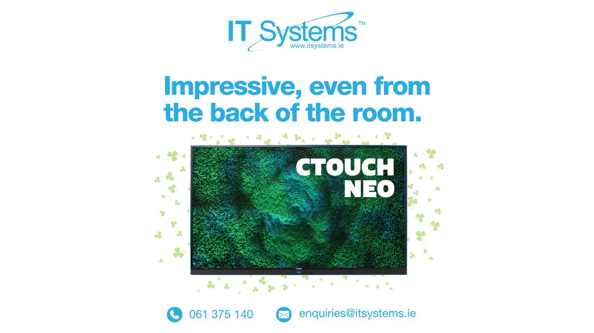ITSystemsIE's tweet image. If you are you tired of hearing &quot;Miss, I can&apos;t hear&quot; or &quot;Sir, can you turn it up a bit?&quot;  then the CTOUCH NEO is the one for you.☝️

Read more here -itsystems.ie/2023/01/17/int…

#ITSystemsIE 
#irishschools
#classroomtechnology
#studentdevices